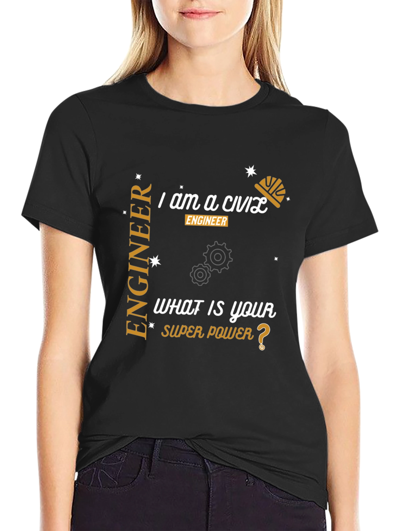 Civil Engineer Super Power T-Shirt