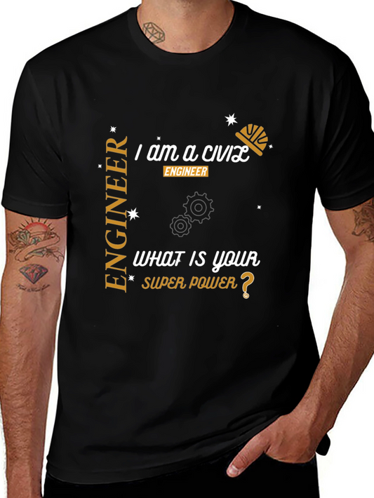 Civil Engineer Super Power T-Shirt