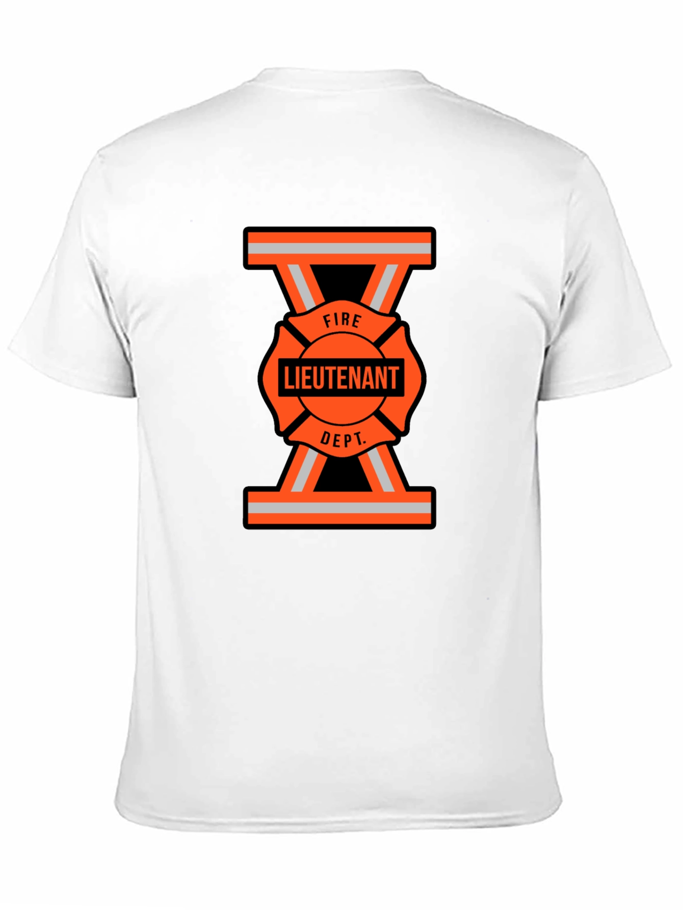 Fire Lieutenant T-Shirt - Bold Maltese Cross Design