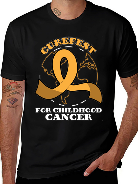 Curefest Childhood Cancer Awareness Ribbon T-Shirt
