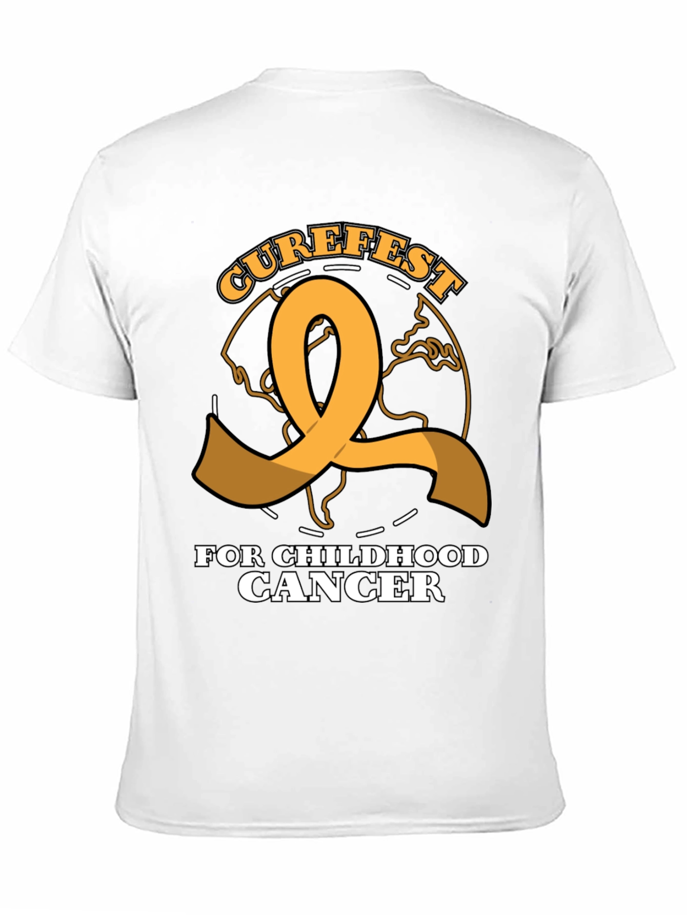 Curefest Childhood Cancer Awareness Ribbon T-Shirt