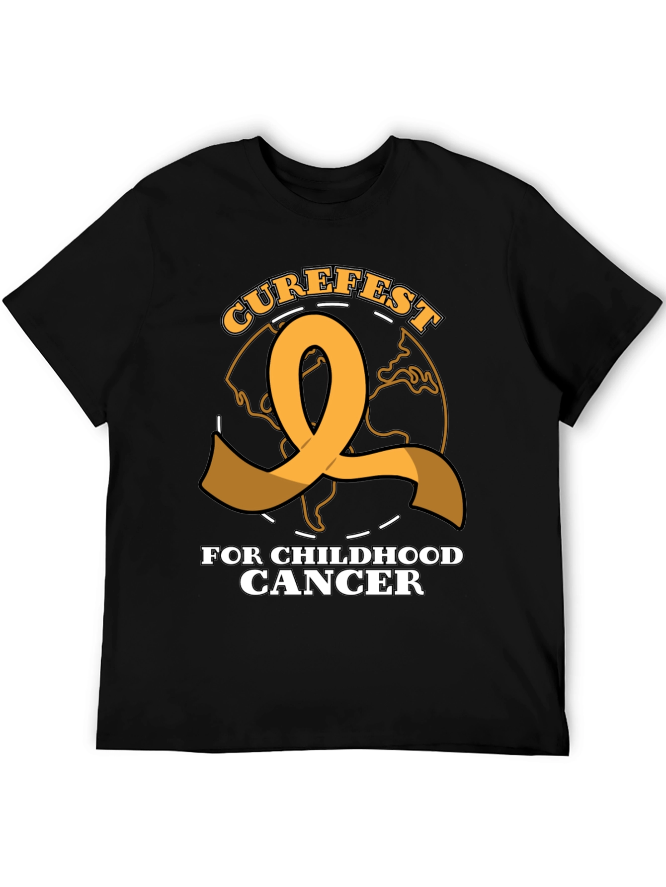 Curefest Childhood Cancer Awareness Ribbon T-Shirt