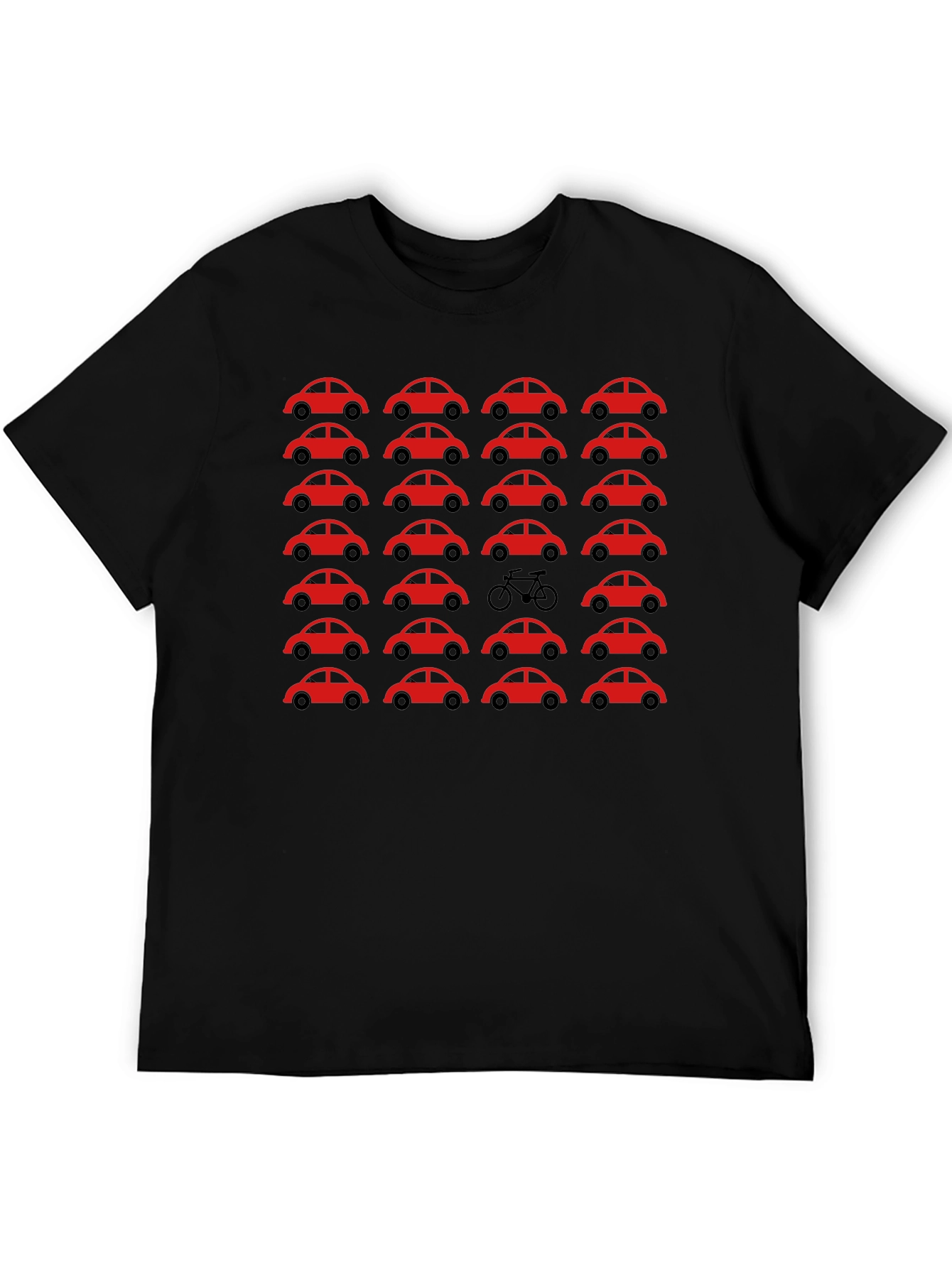Car and Bike T-Shirt - Black