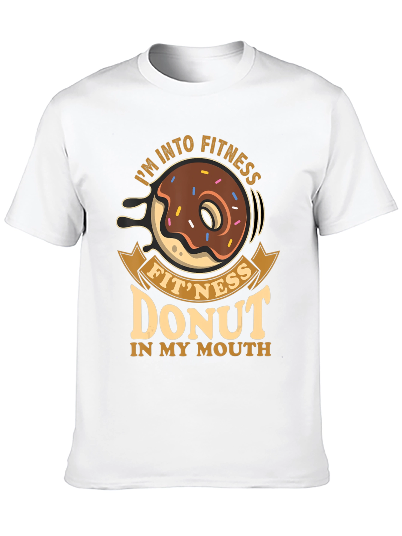 Fitness Donut T-Shirt - Funny Gym Workout Tee