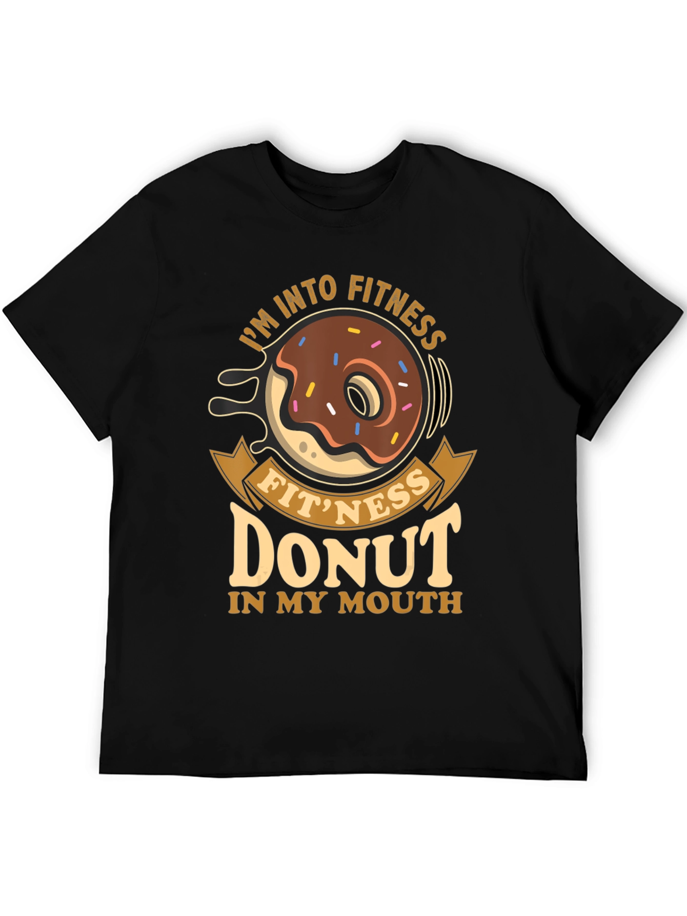 Fitness Donut T-Shirt - Funny Gym Workout Tee