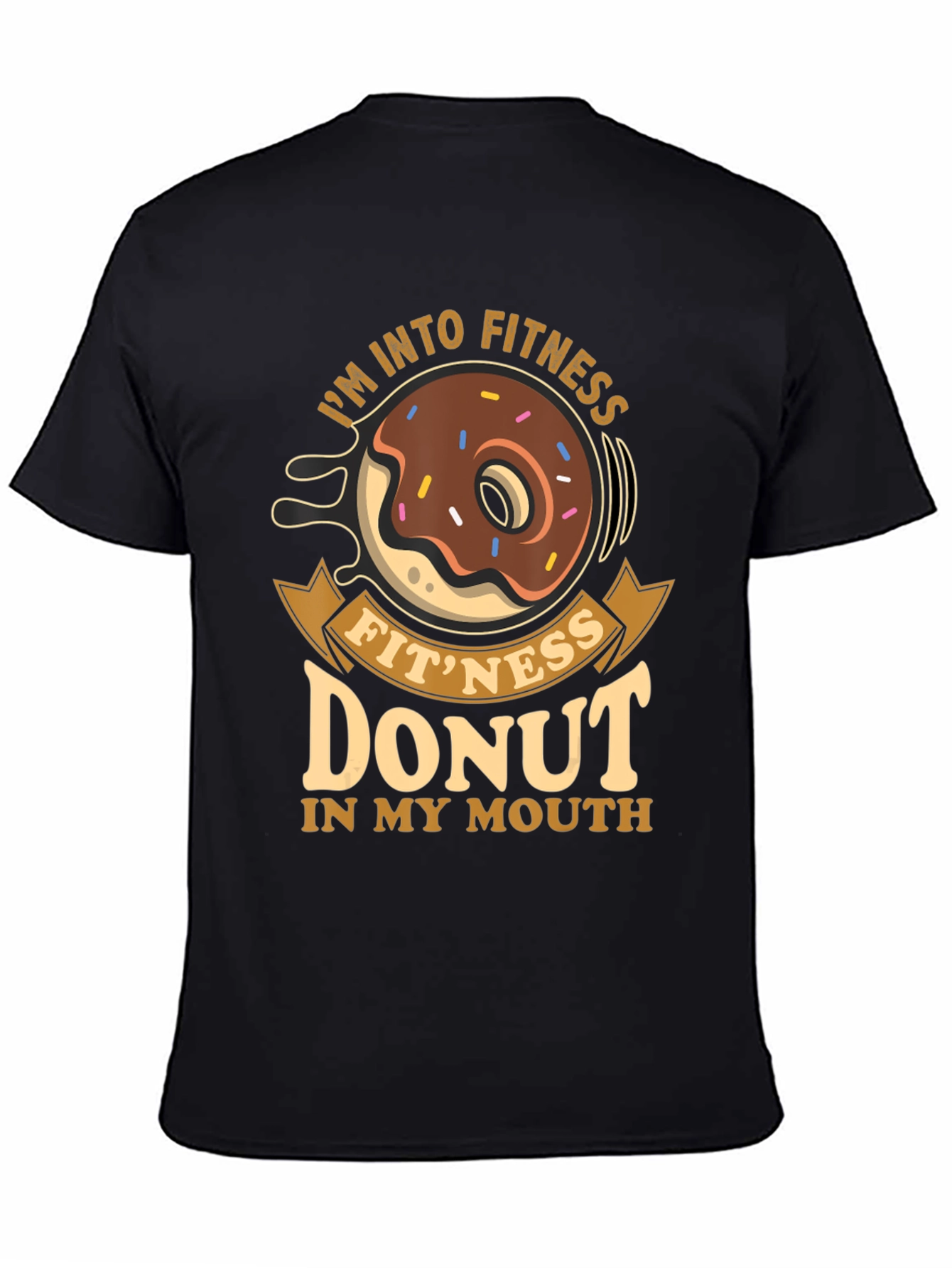 Fitness Donut T-Shirt - Funny Gym Workout Tee