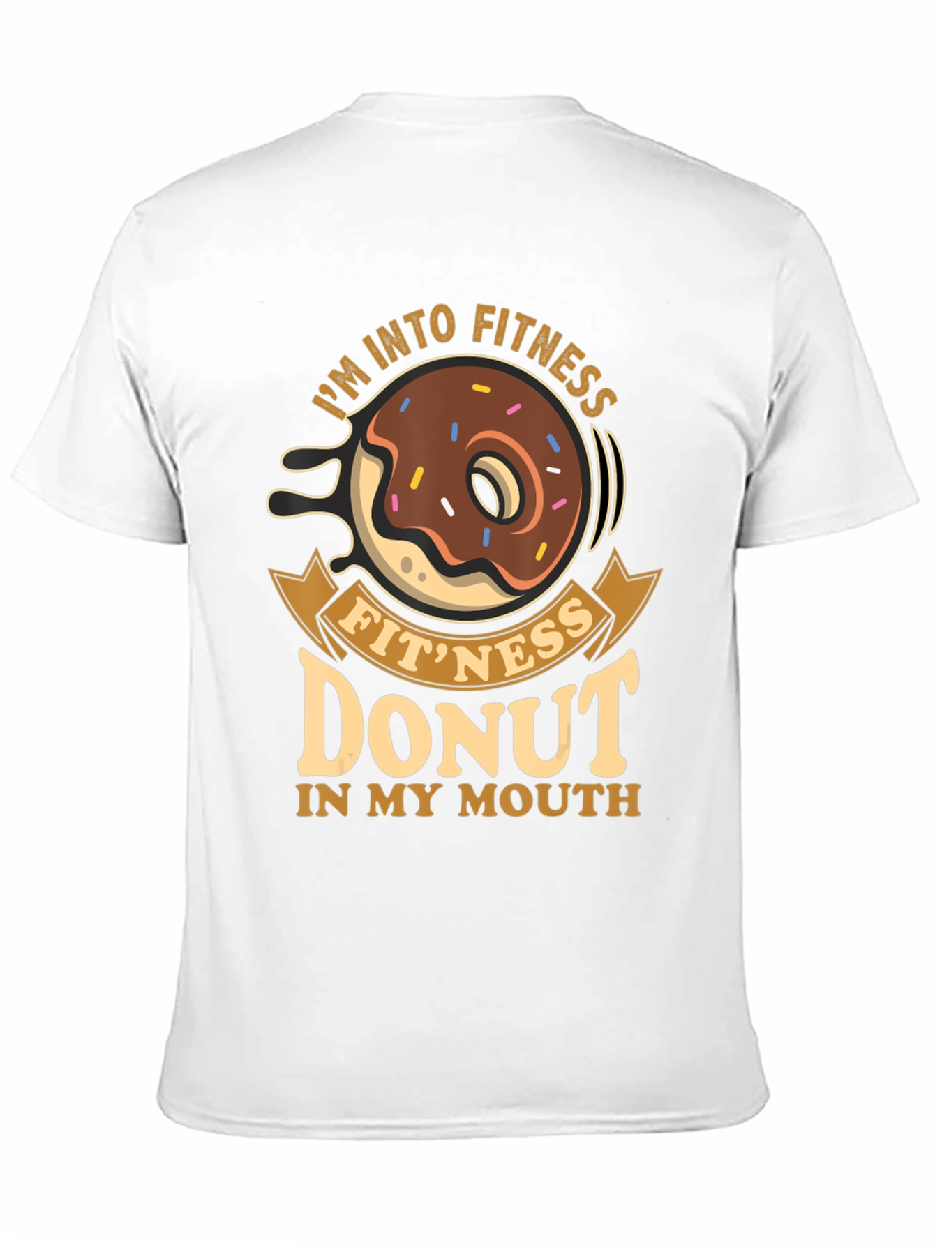 Fitness Donut T-Shirt - Funny Gym Workout Tee