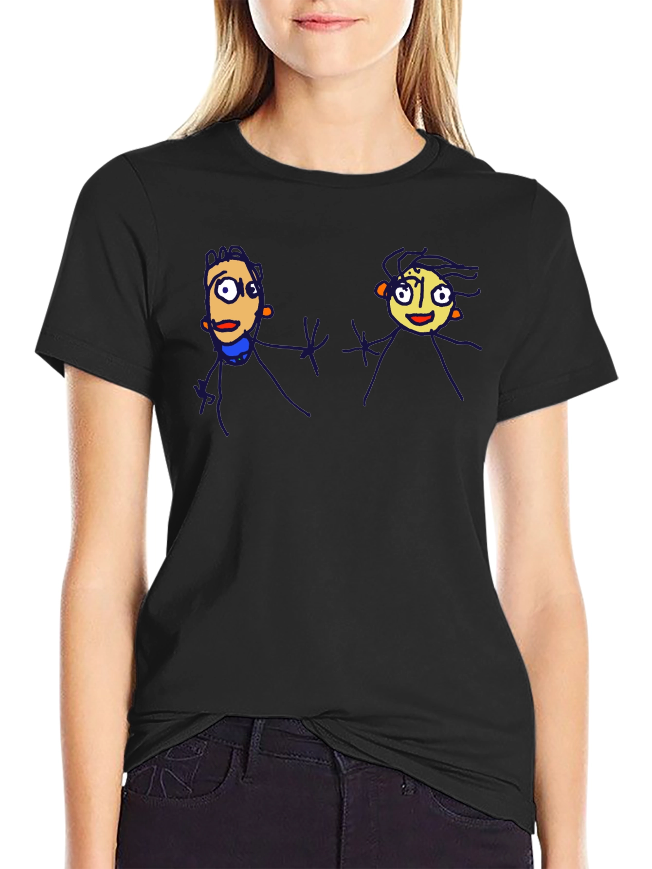 Funky Cartoon Tee - Black