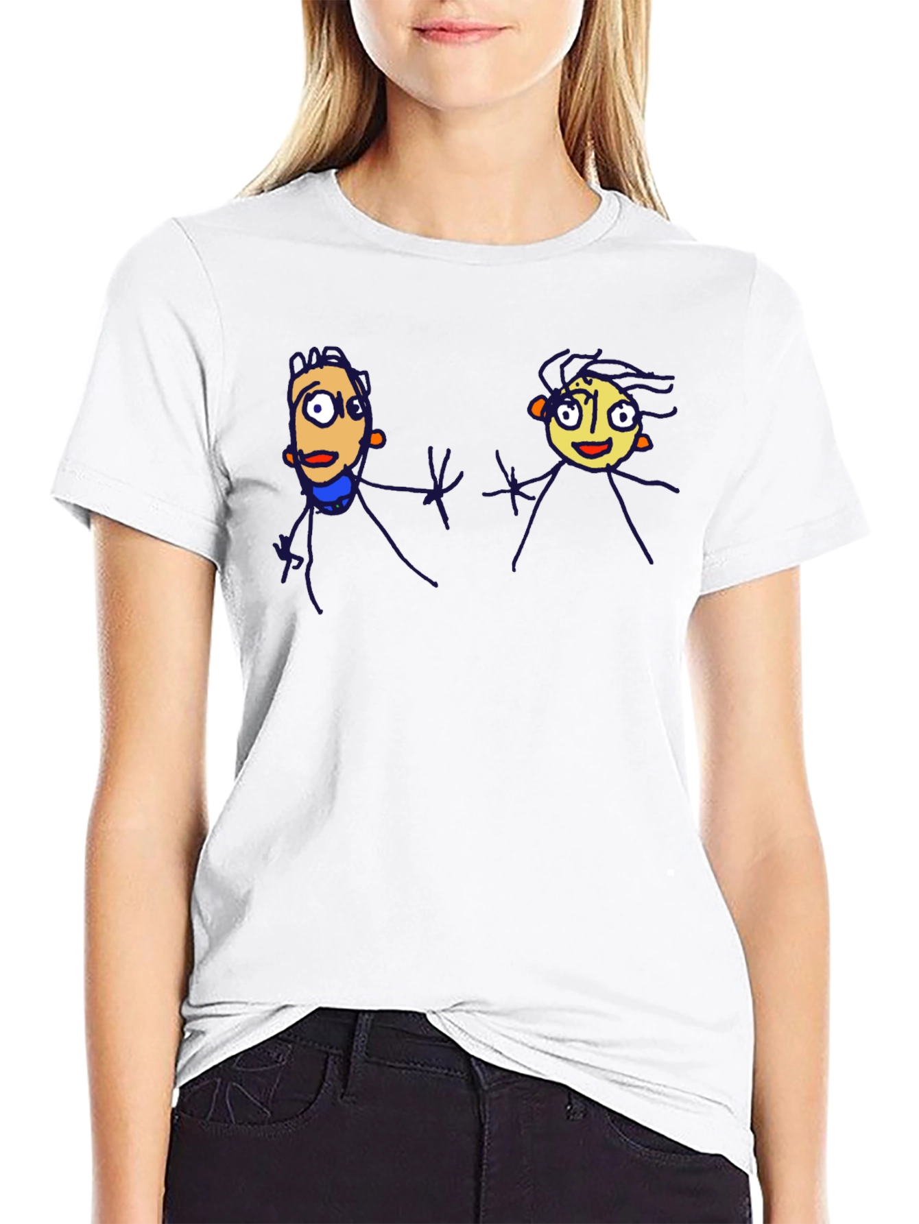 Funky Cartoon Tee - Black