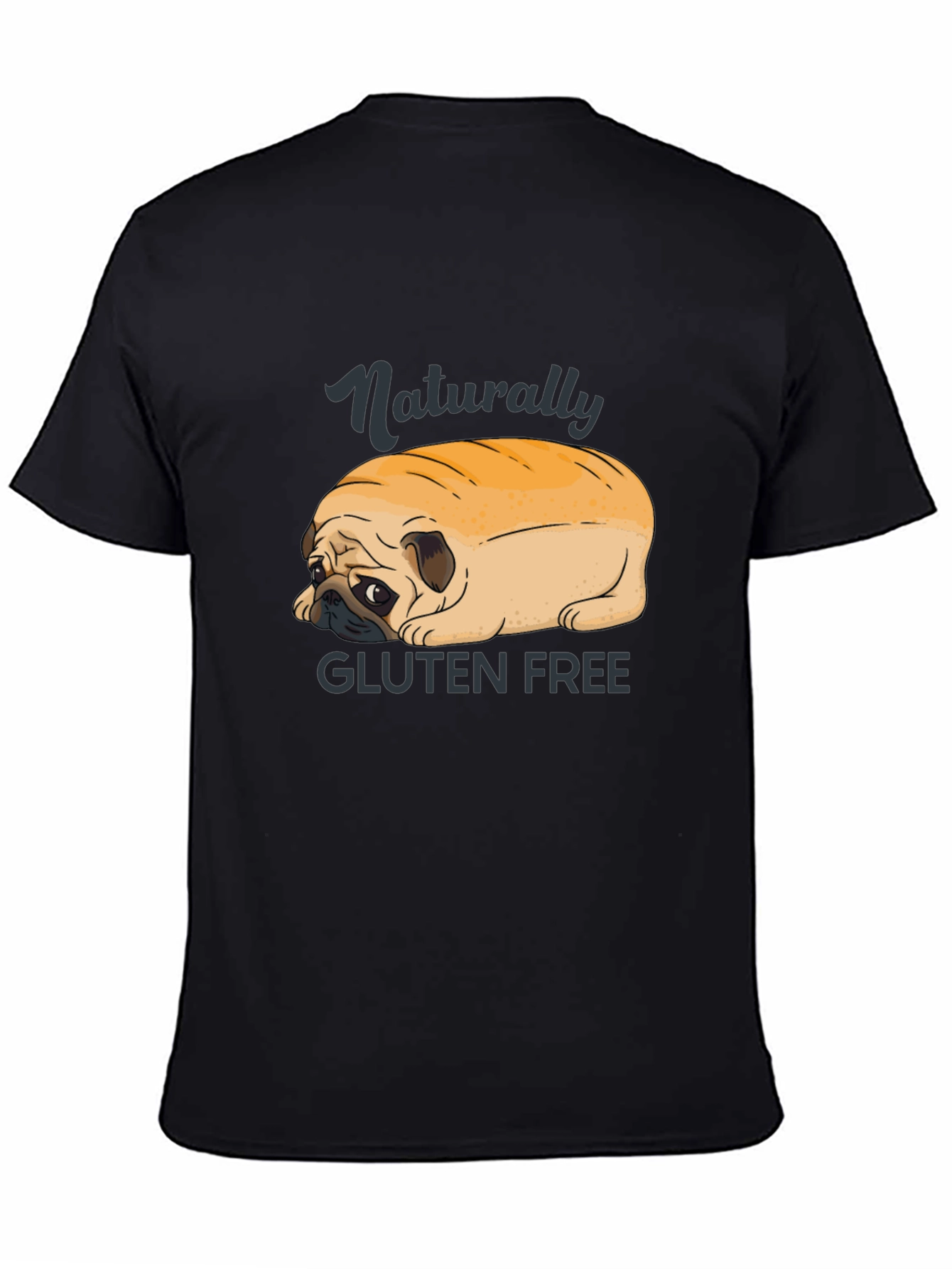 Gluten-Free Pug Loaf Tee - Funny Dog Lover Shirt
