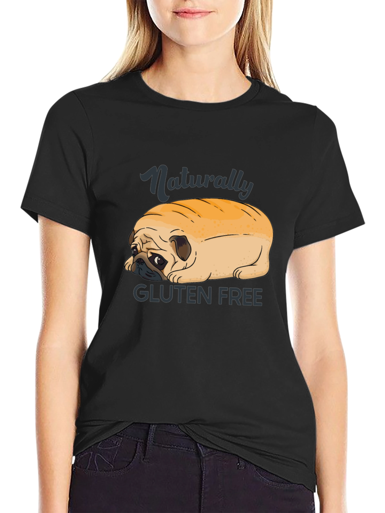 Gluten-Free Pug Loaf Tee - Funny Dog Lover Shirt