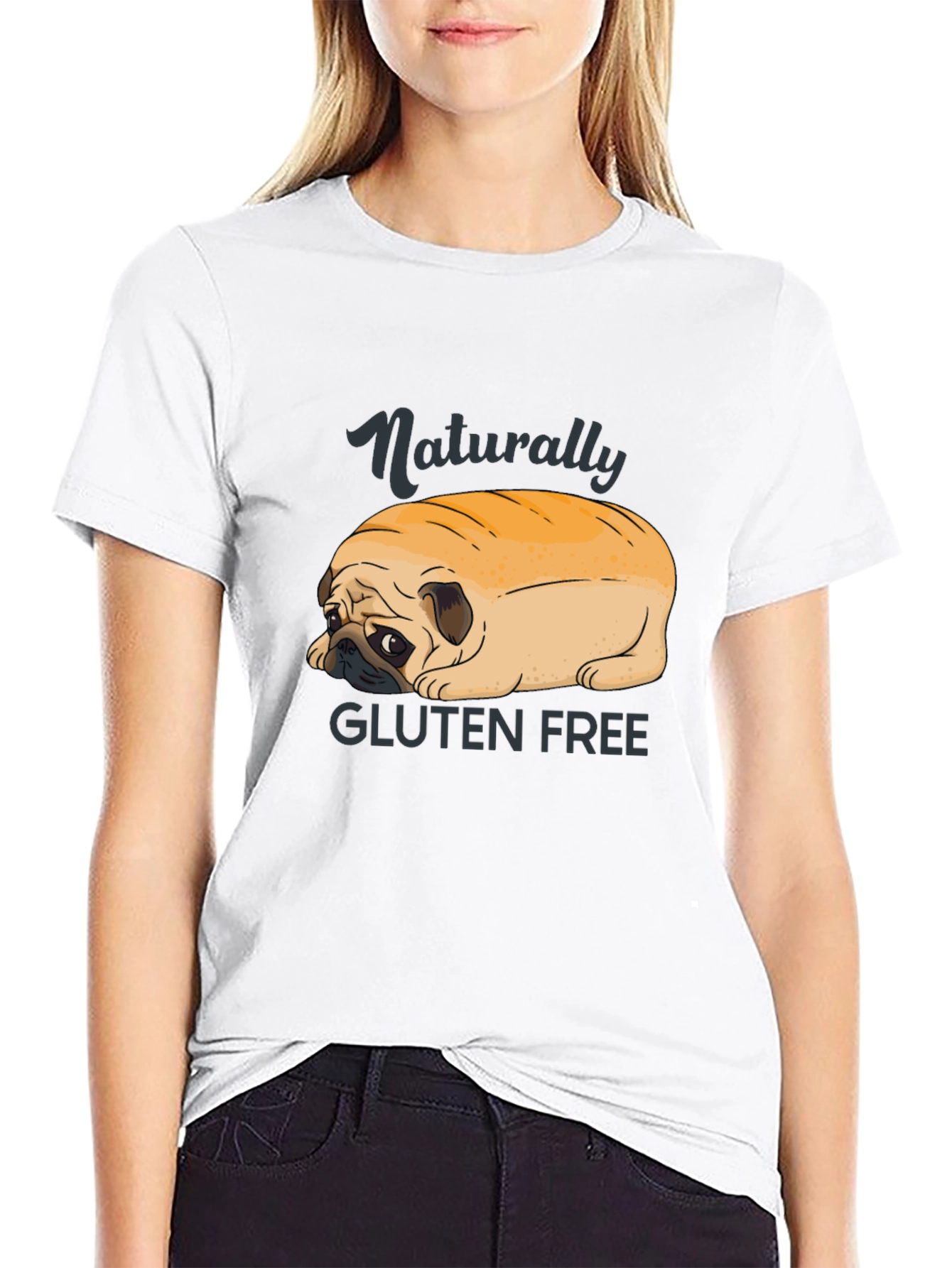 Gluten-Free Pug Loaf Tee - Funny Dog Lover Shirt