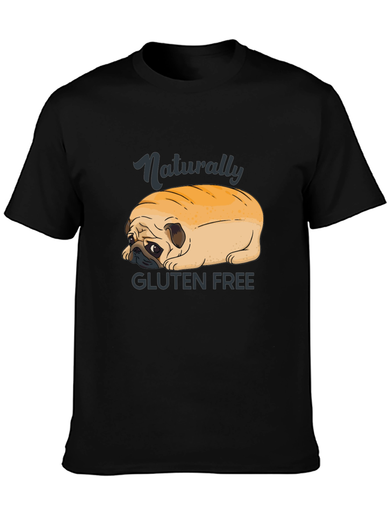 Gluten-Free Pug Loaf Tee - Funny Dog Lover Shirt