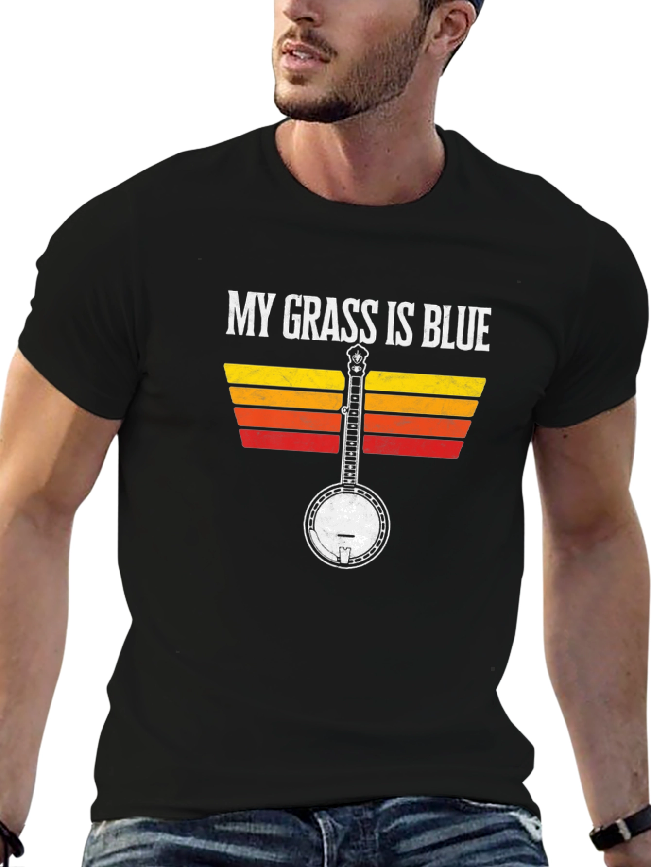 My Grass is Blue Banjo T-Shirt