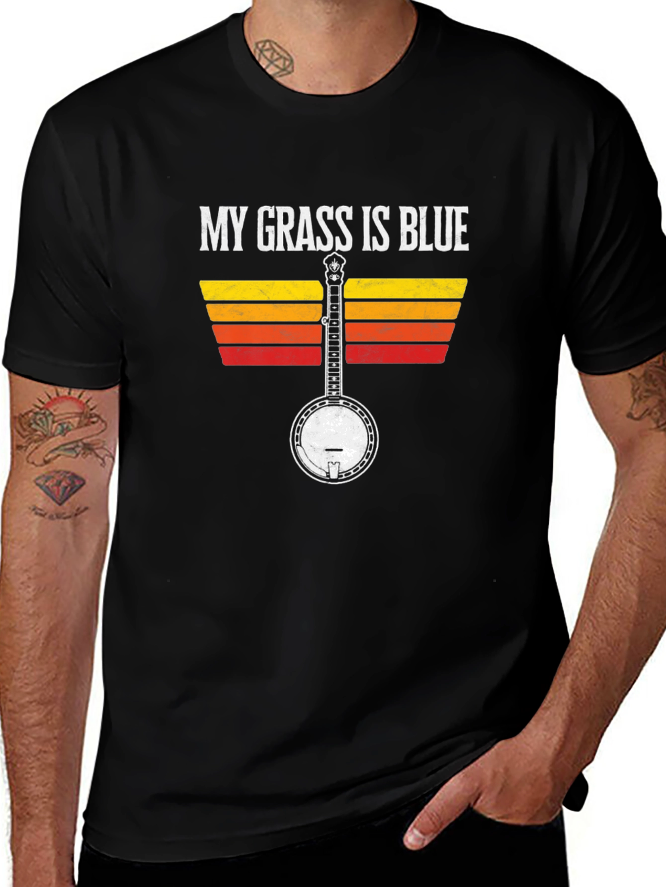 My Grass is Blue Banjo T-Shirt
