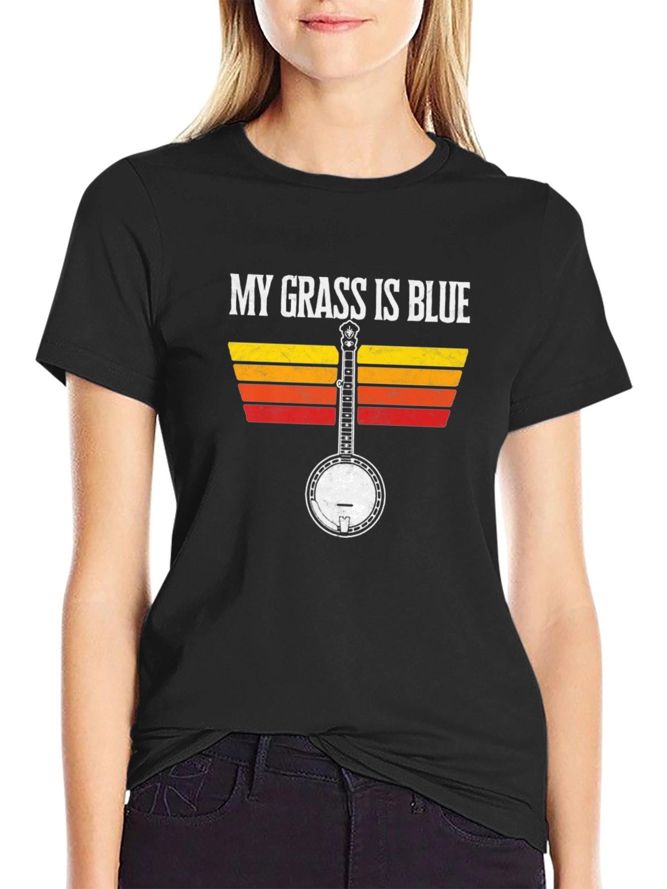 My Grass is Blue Banjo T-Shirt
