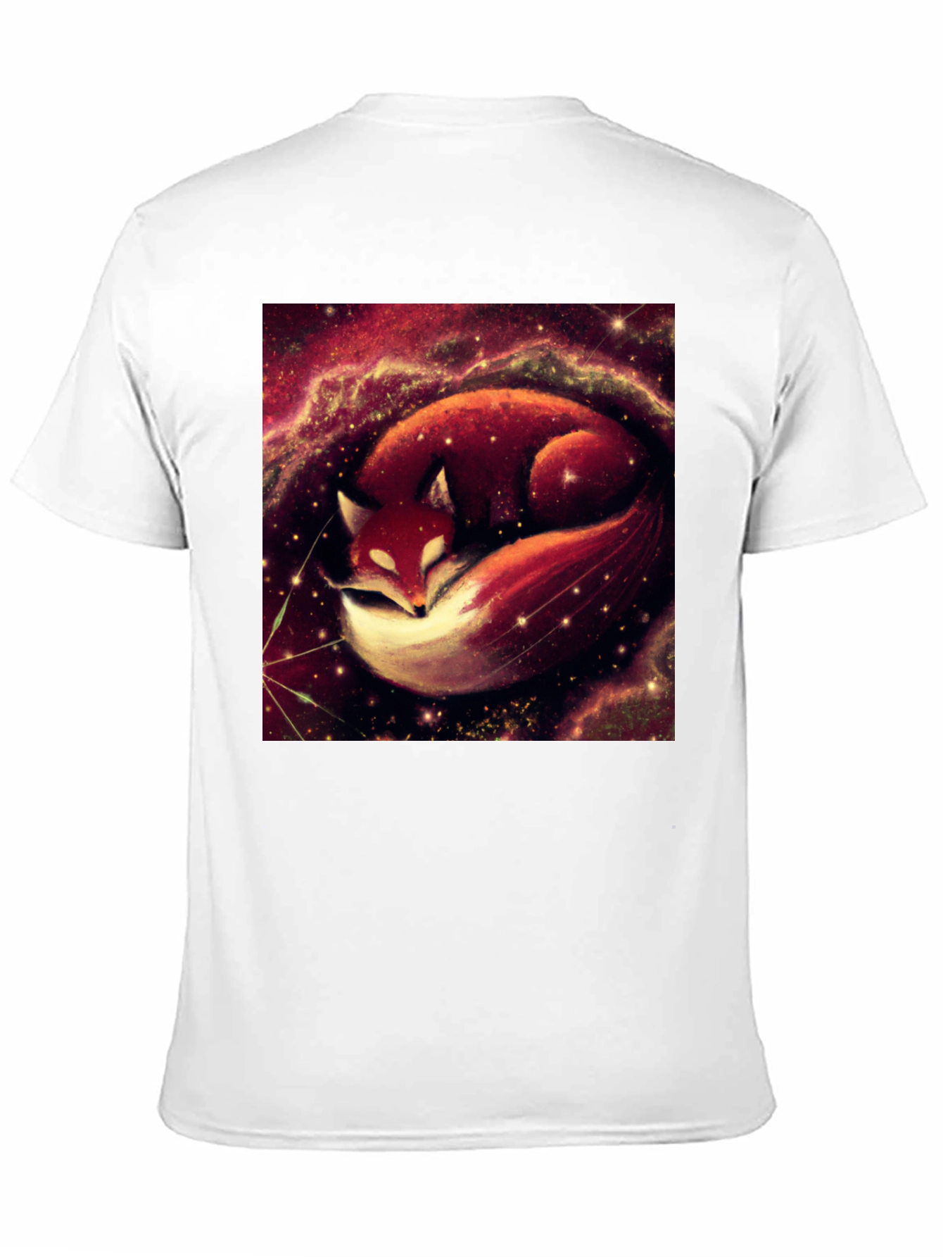 Cosmic Fox Graphic Tee - Unisex Black T-Shirt