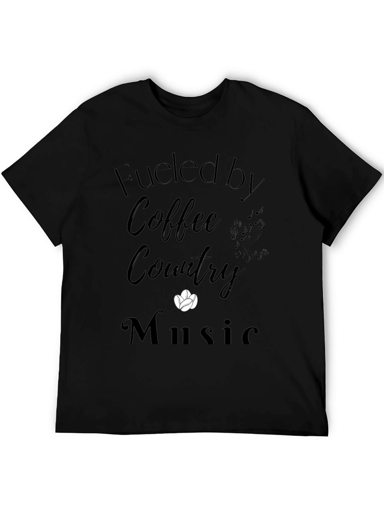 Fueled by Coffee Country Music T-Shirt