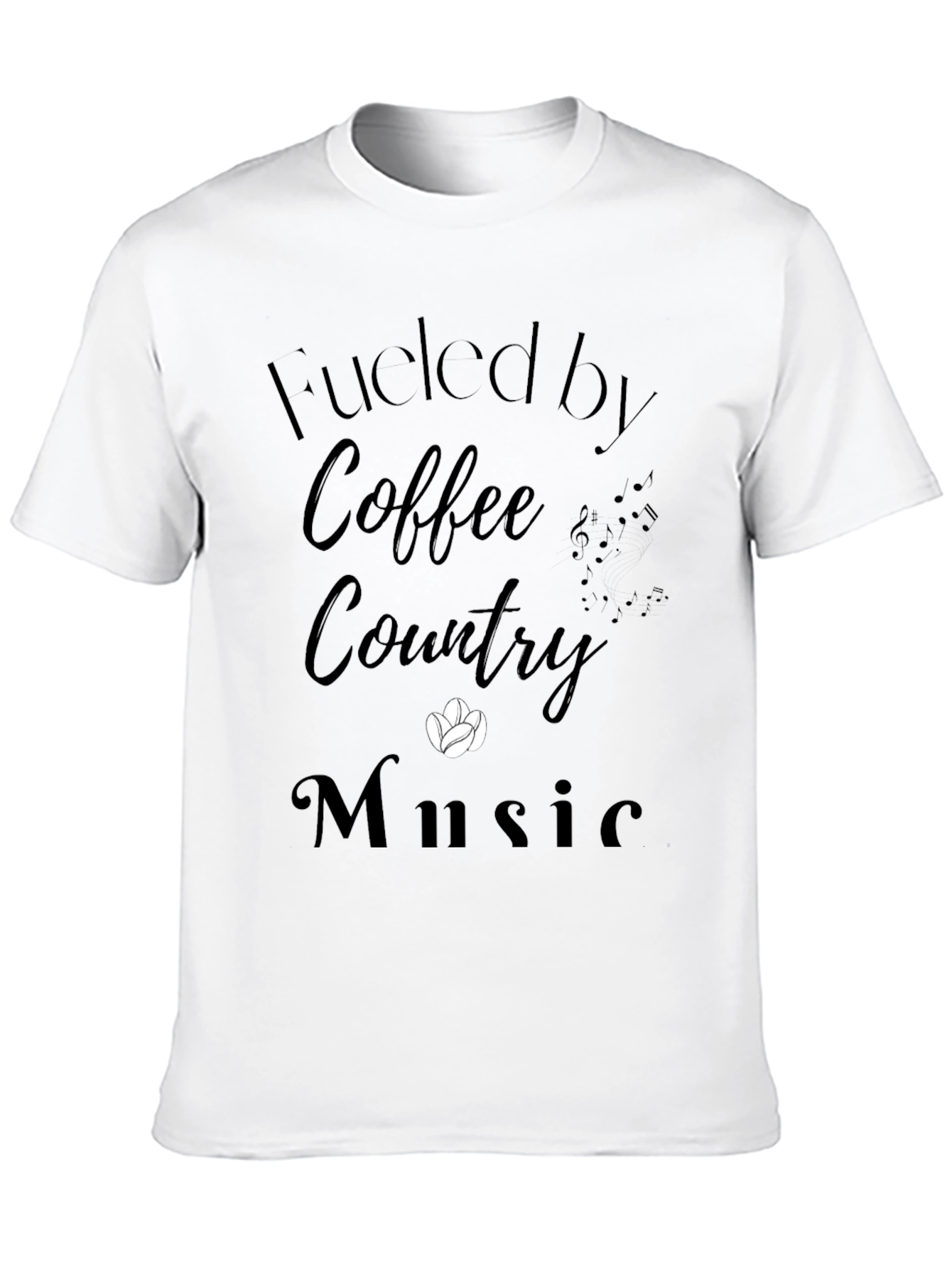 Fueled by Coffee Country Music T-Shirt
