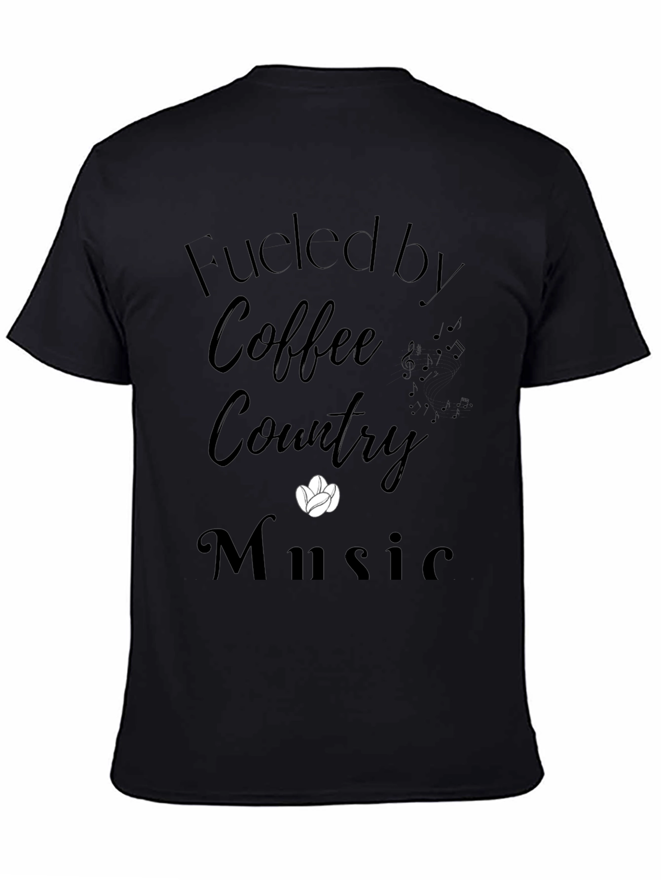 Fueled by Coffee Country Music T-Shirt