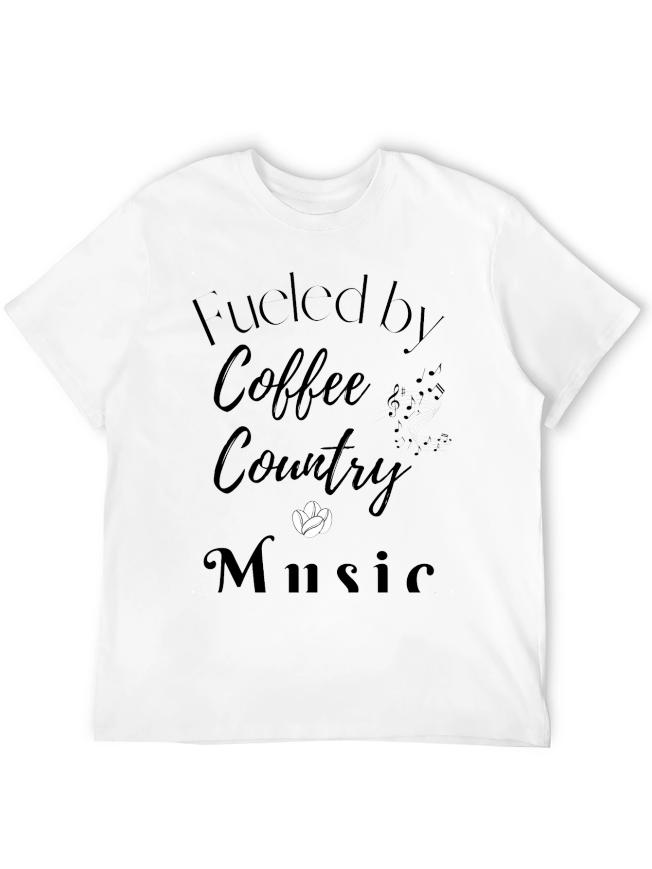 Fueled by Coffee Country Music T-Shirt