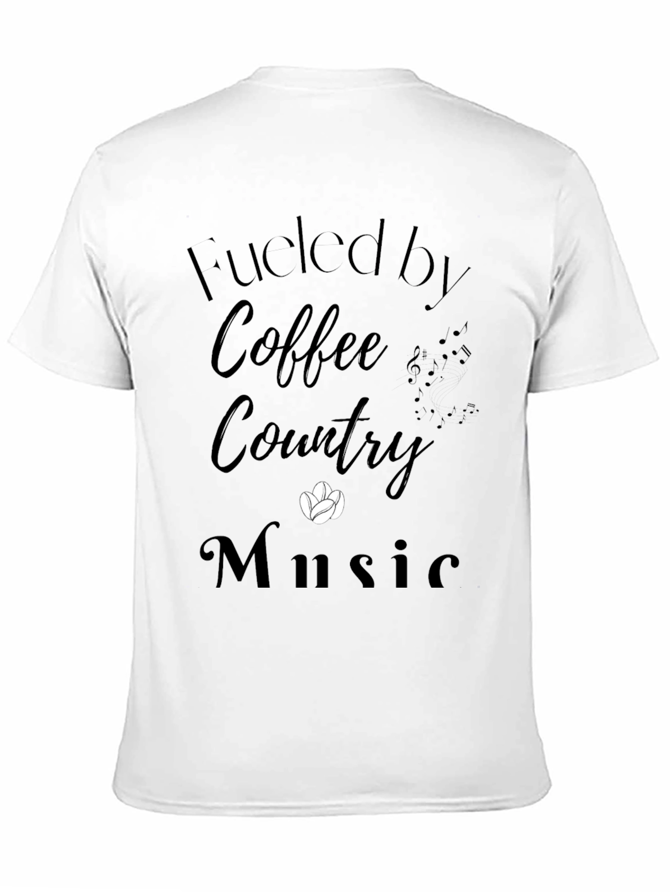 Fueled by Coffee Country Music T-Shirt