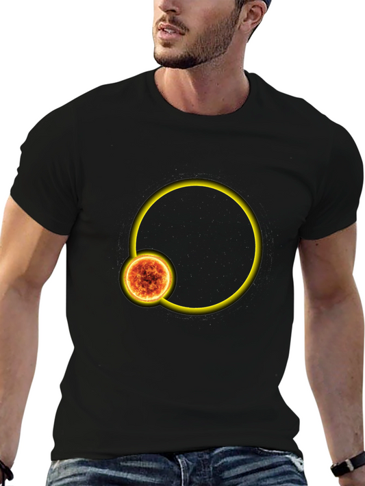 Solar Eclipse Graphic T-Shirt - Black