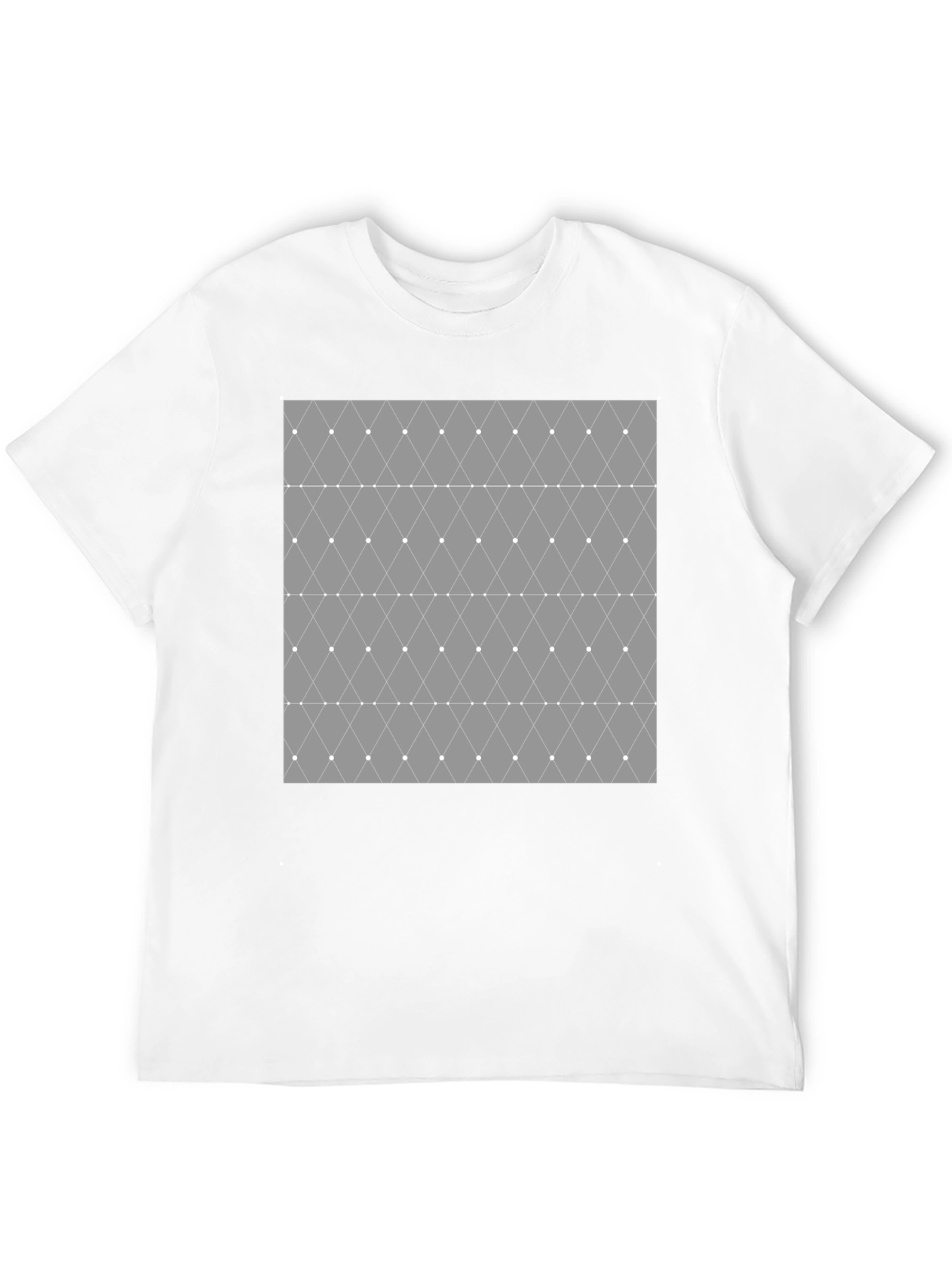 Geometric Diamond Pattern Mens T-Shirt