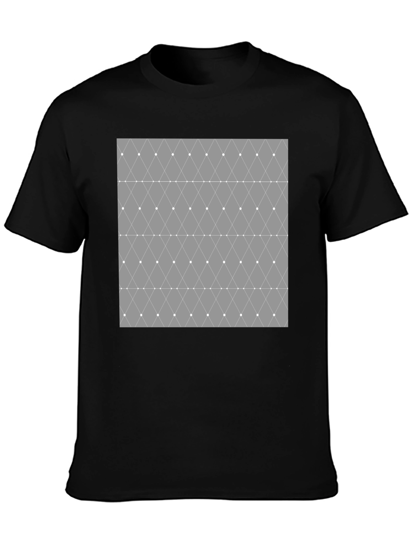 Geometric Diamond Pattern Mens T-Shirt