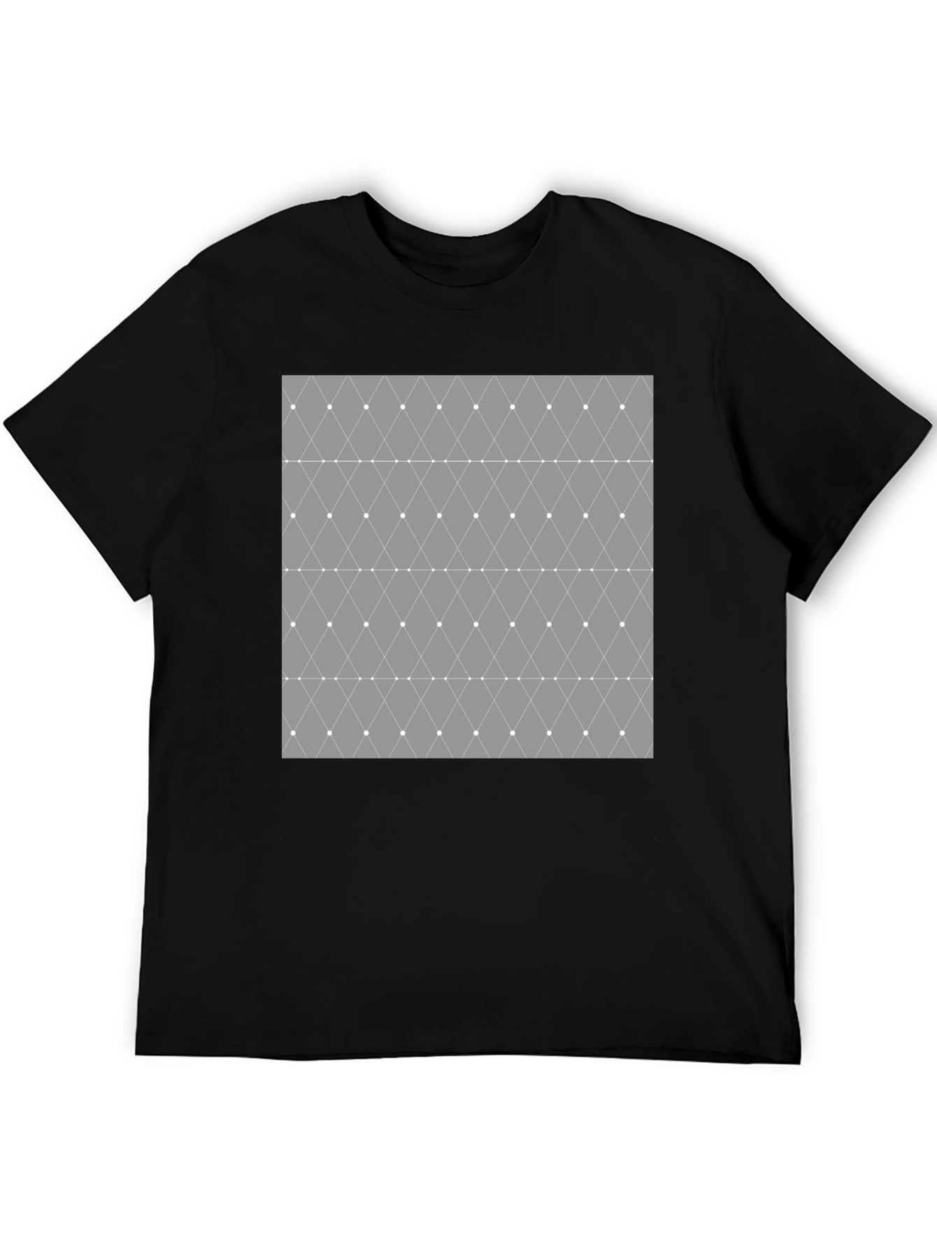 Geometric Diamond Pattern Mens T-Shirt