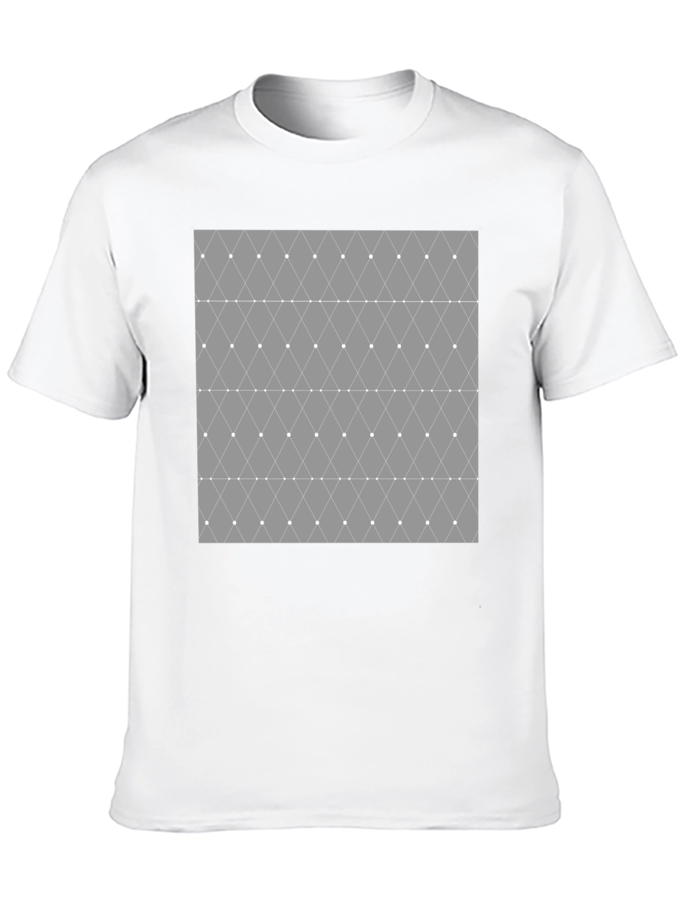 Geometric Diamond Pattern Mens T-Shirt