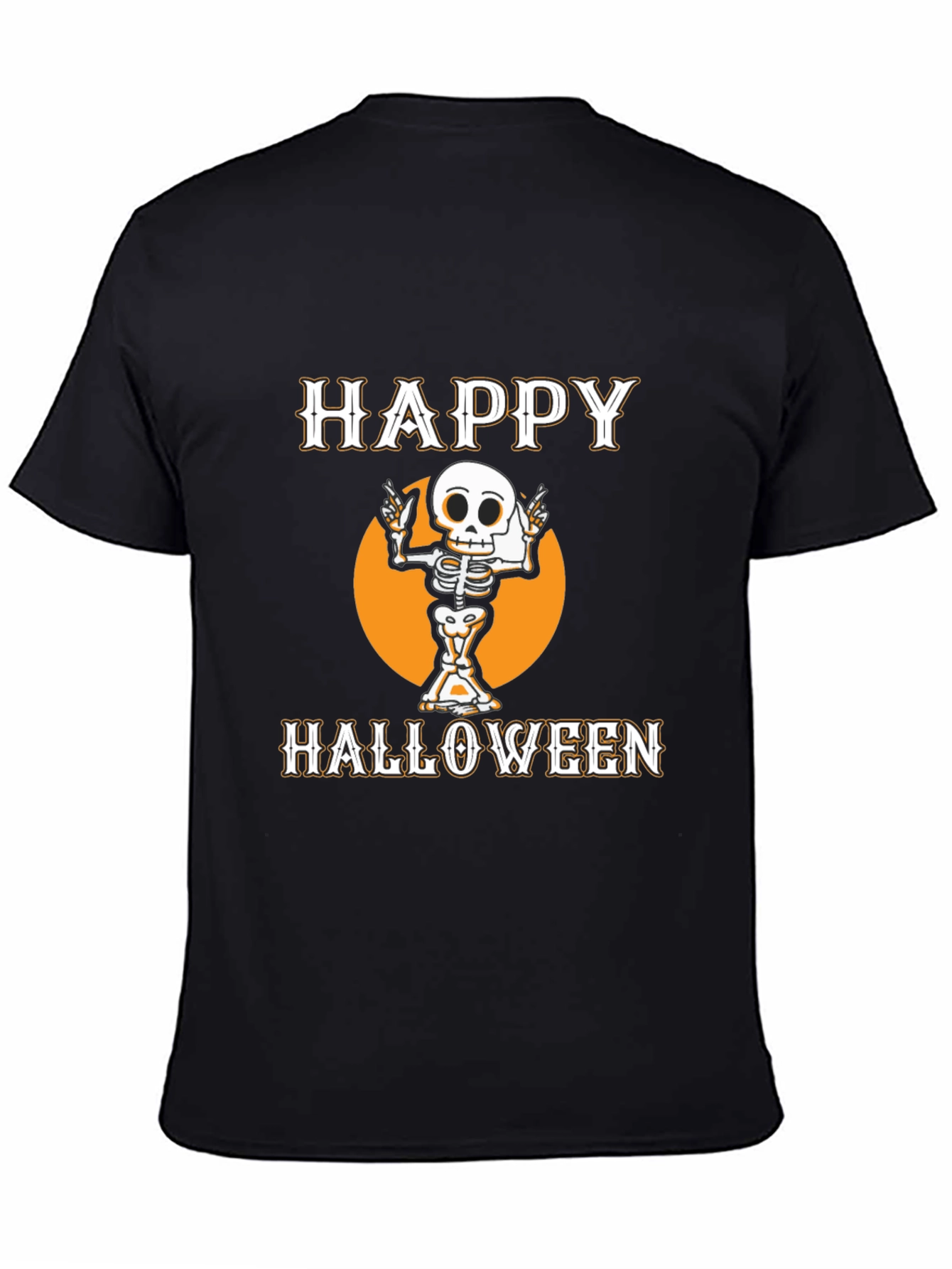 Happy Halloween Skeleton Graphic Tee