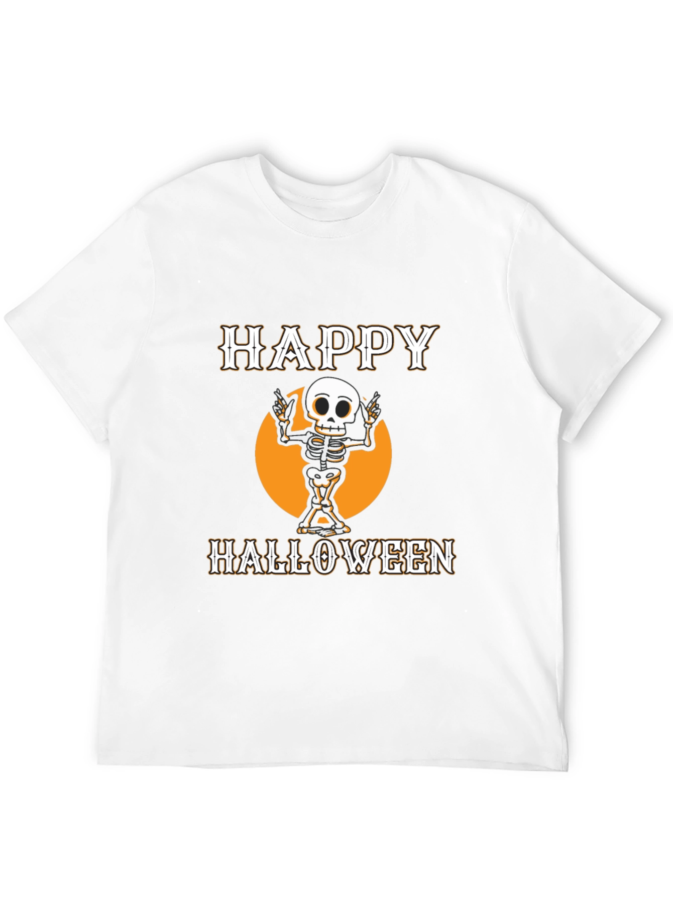 Happy Halloween Skeleton Graphic Tee