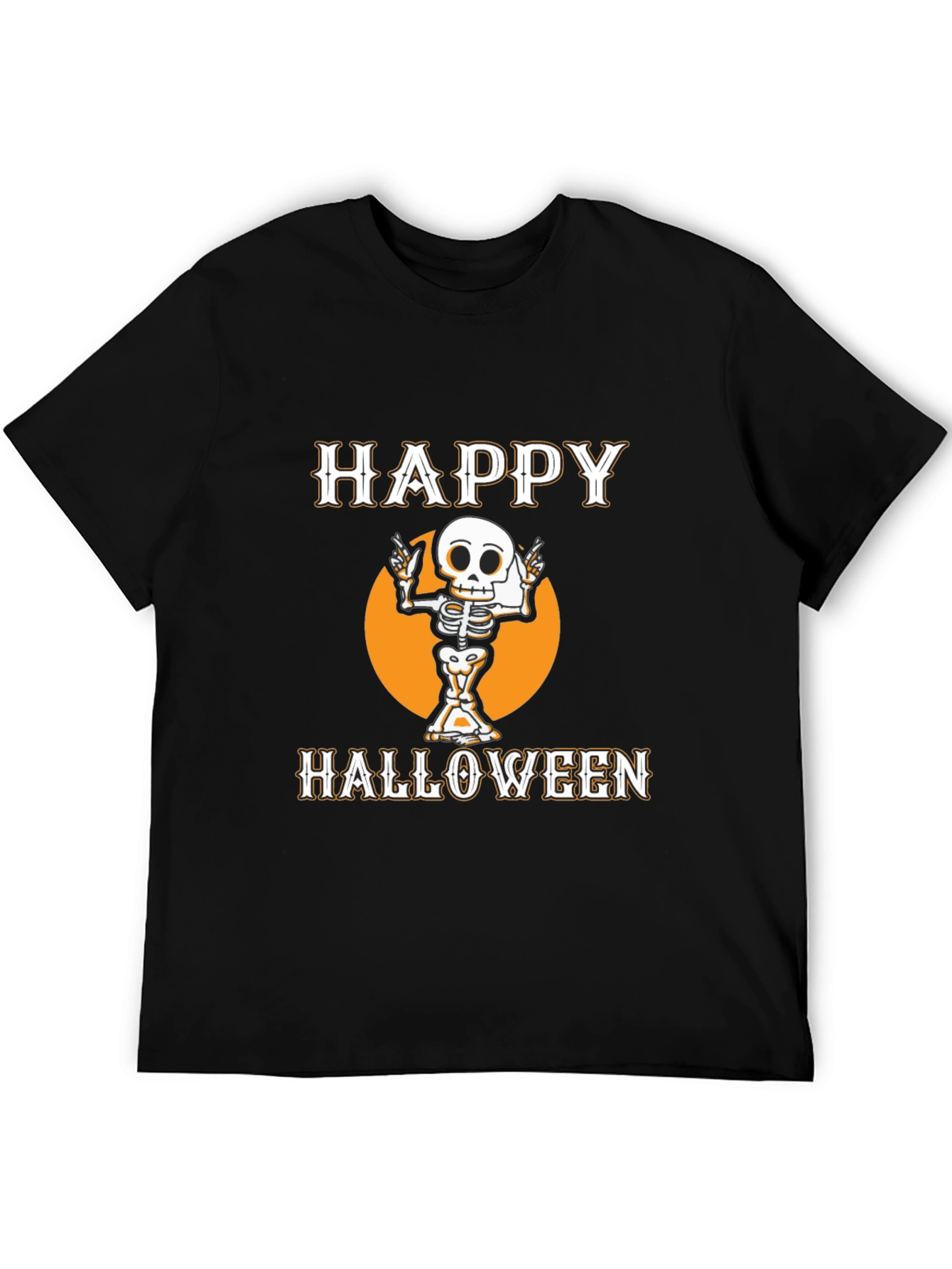 Happy Halloween Skeleton Graphic Tee