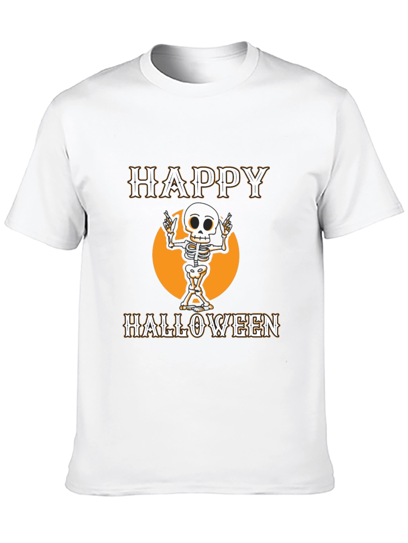 Happy Halloween Skeleton Graphic Tee