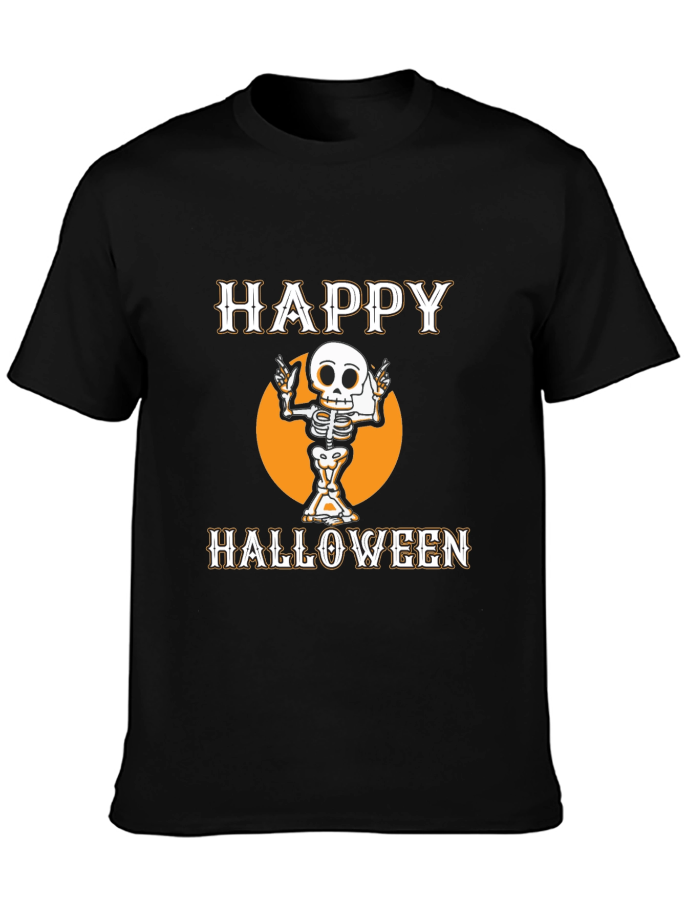 Happy Halloween Skeleton Graphic Tee
