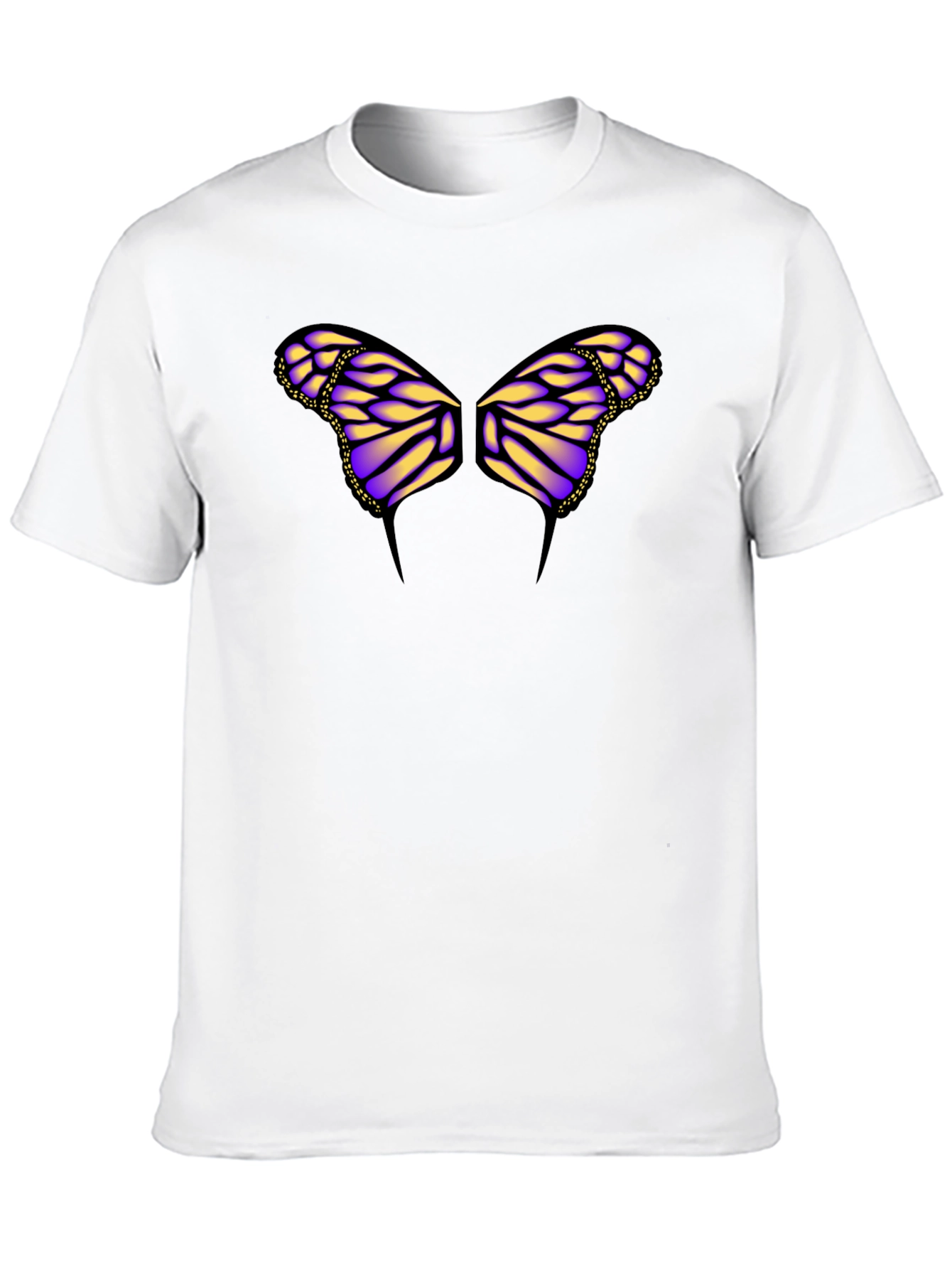 Butterfly Wings Graphic Black T-Shirt