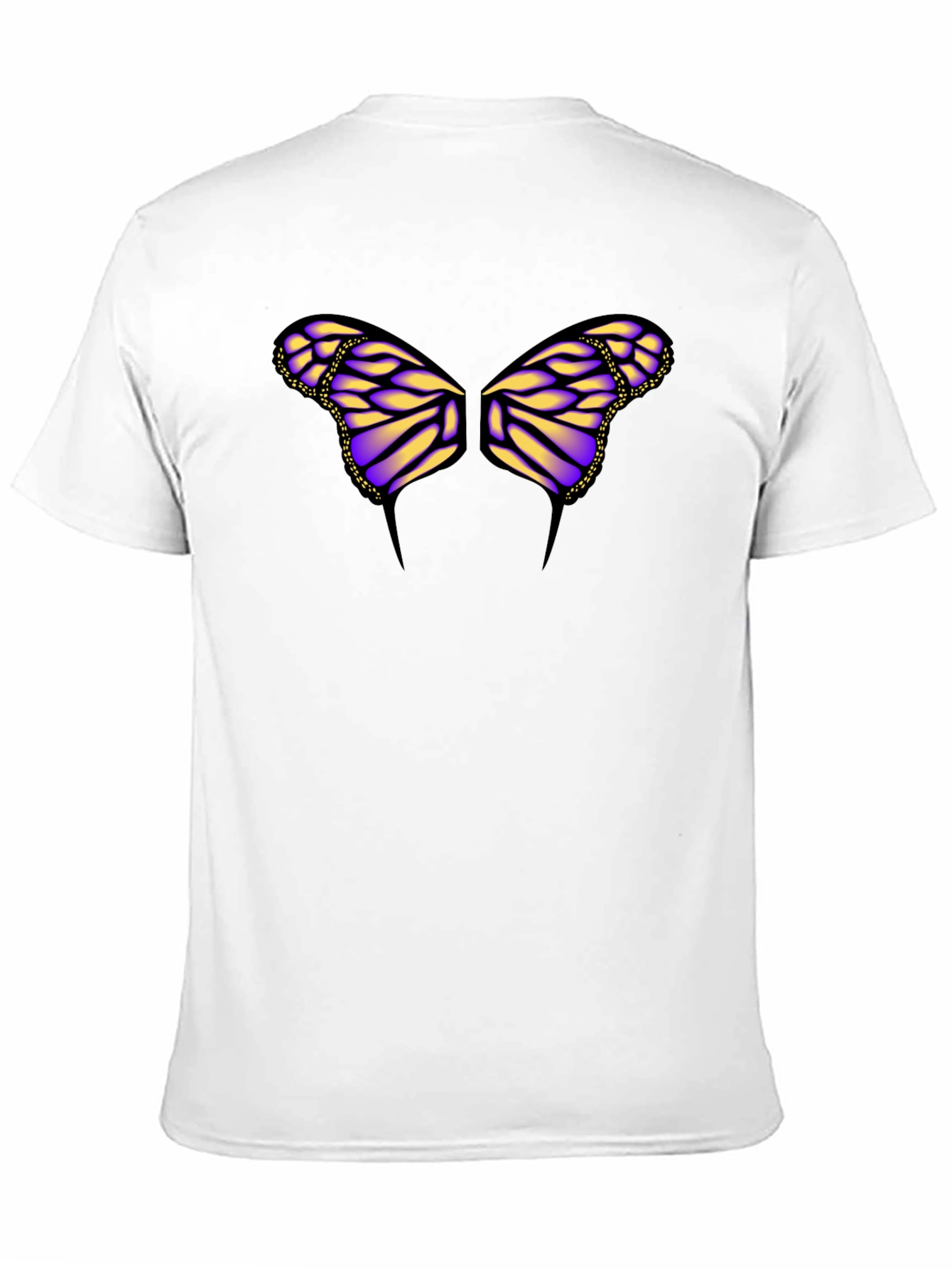 Butterfly Wings Graphic Black T-Shirt