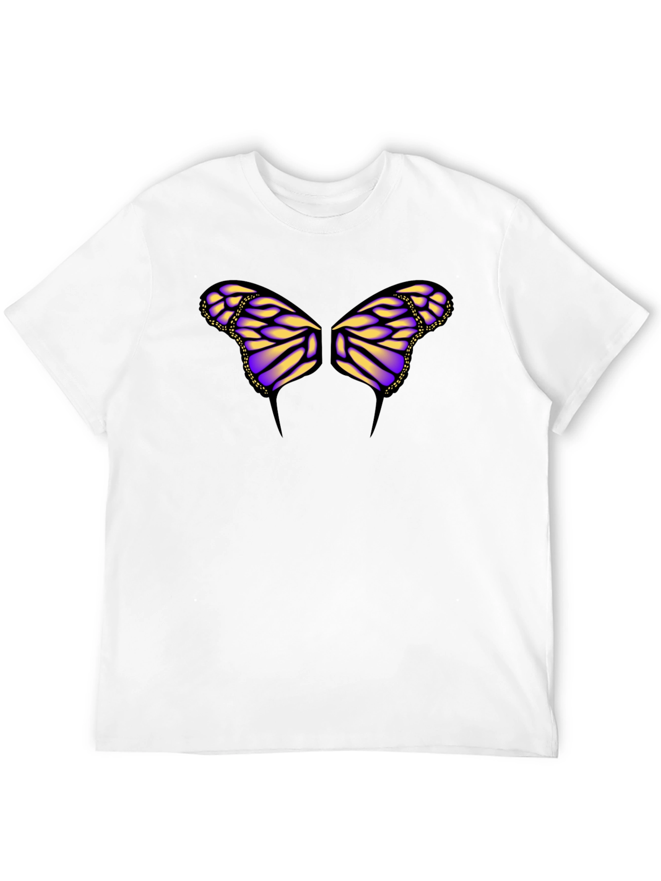 Butterfly Wings Graphic Black T-Shirt