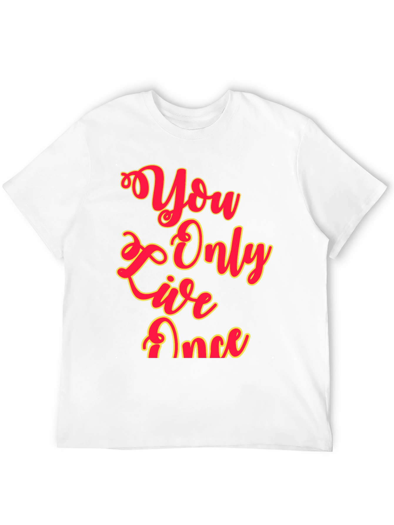 You Only Live Once Graphic Tee - Black