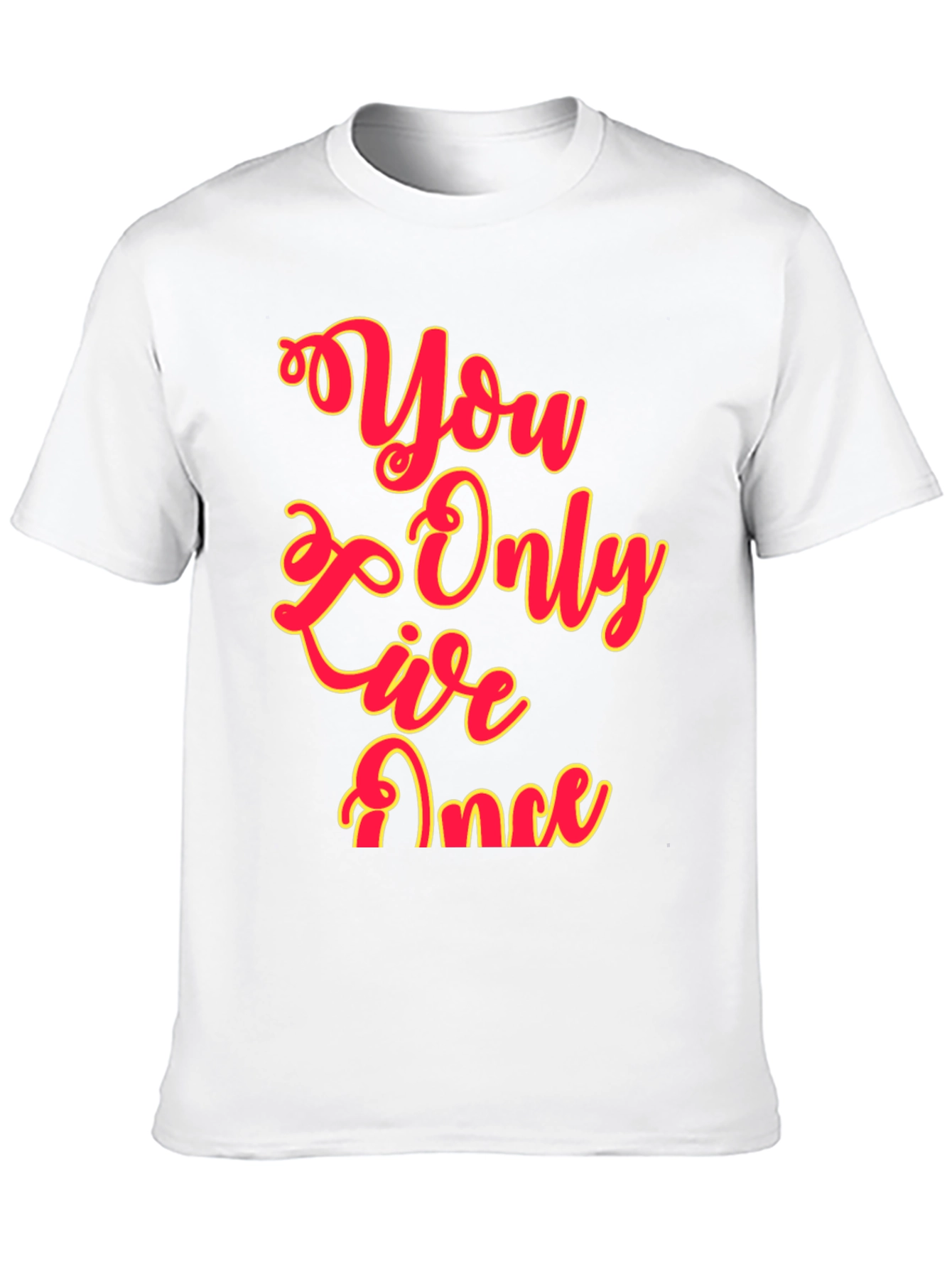 You Only Live Once Graphic Tee - Black