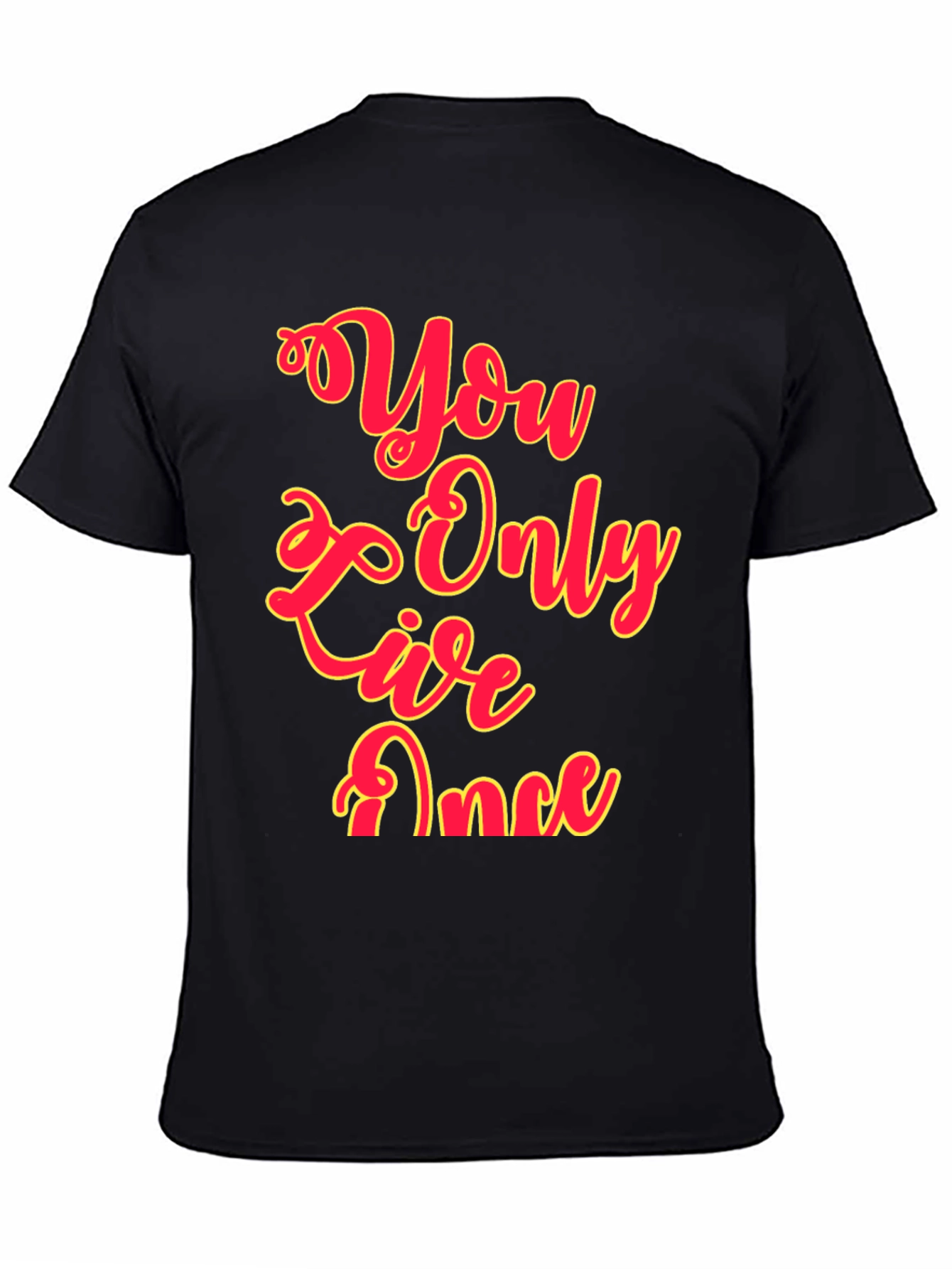 You Only Live Once Graphic Tee - Black
