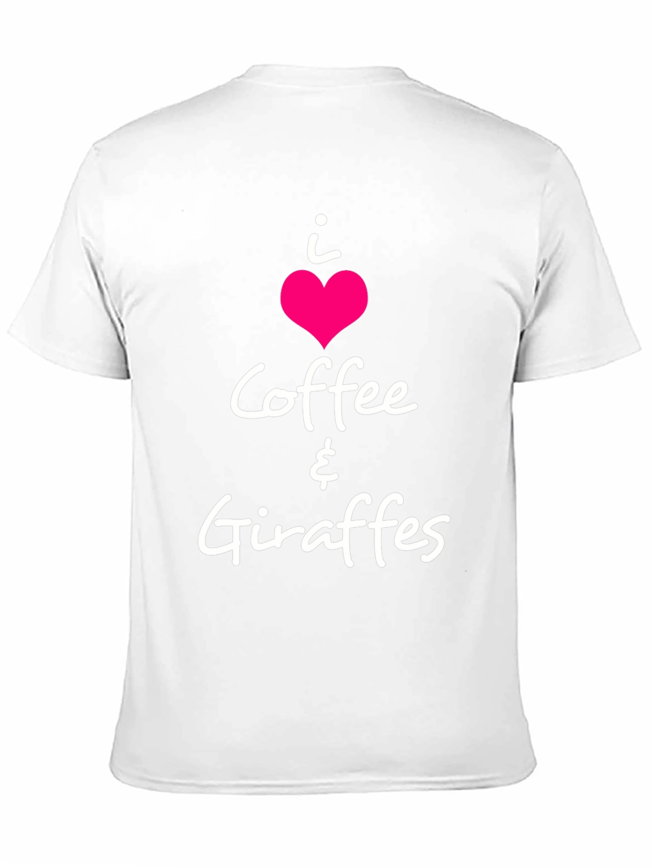 I Heart Coffee & Giraffes Black T-Shirt