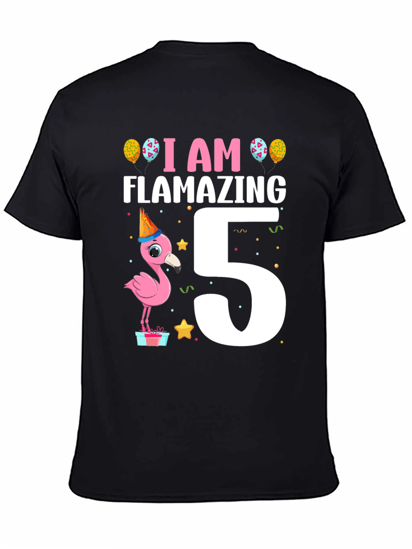 Flamazing Birthday T-Shirt - Flamingo 5th Birthday
