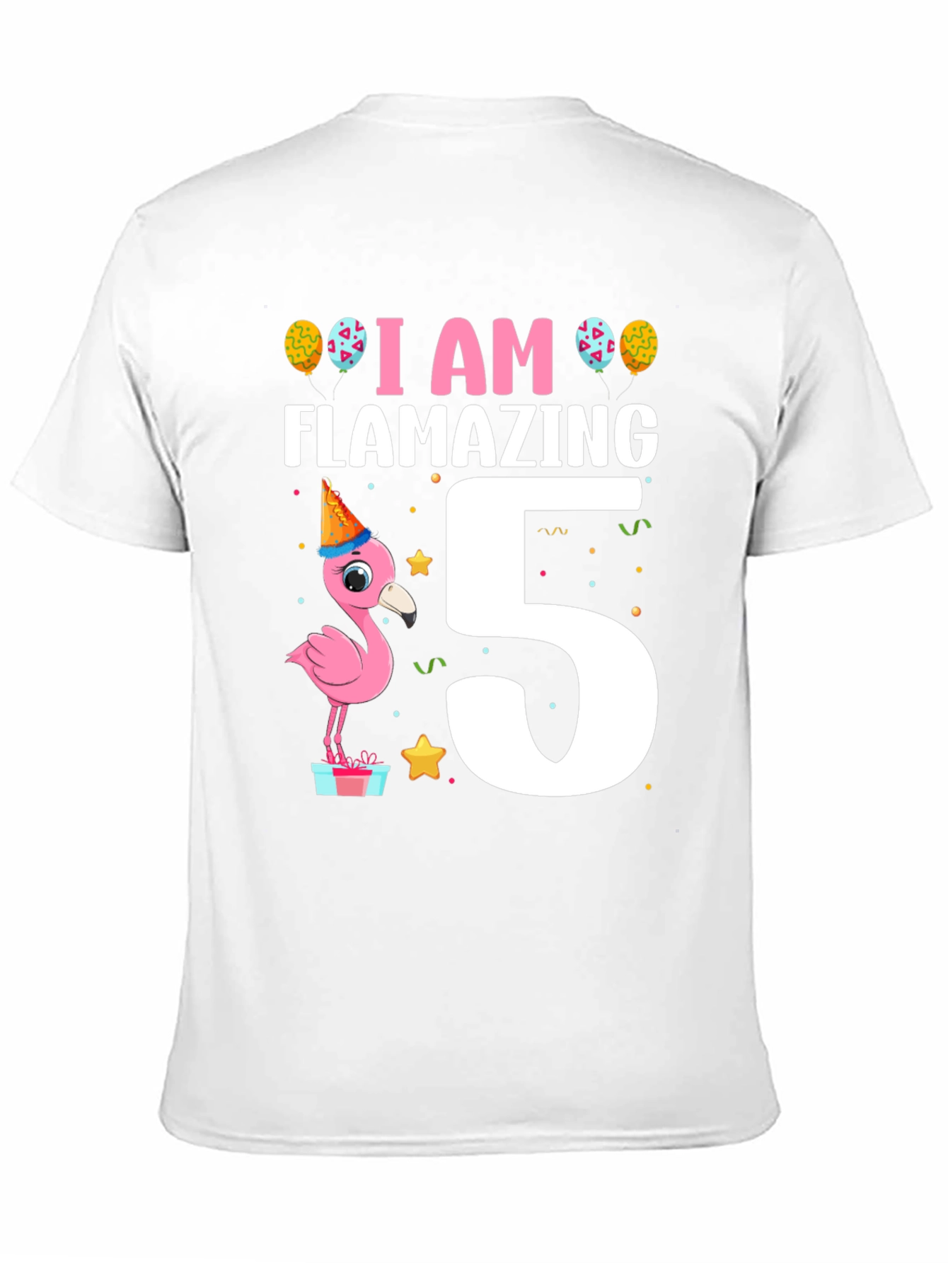 Flamazing Birthday T-Shirt - Flamingo 5th Birthday