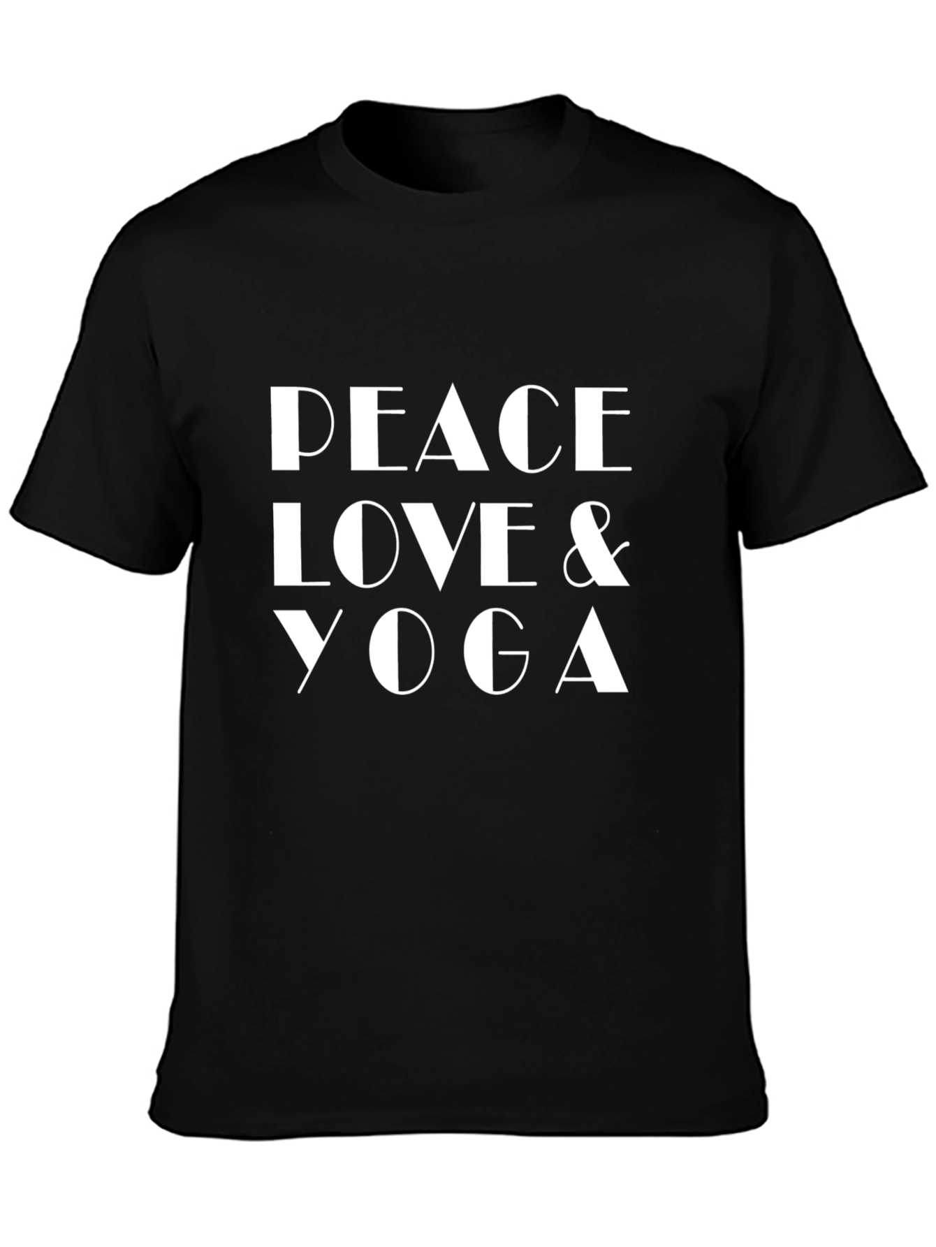 Peace Love & Yoga T-Shirt - Stylish Graphic Tee