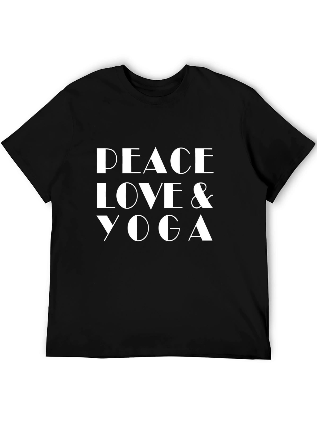 Peace Love & Yoga T-Shirt - Stylish Graphic Tee