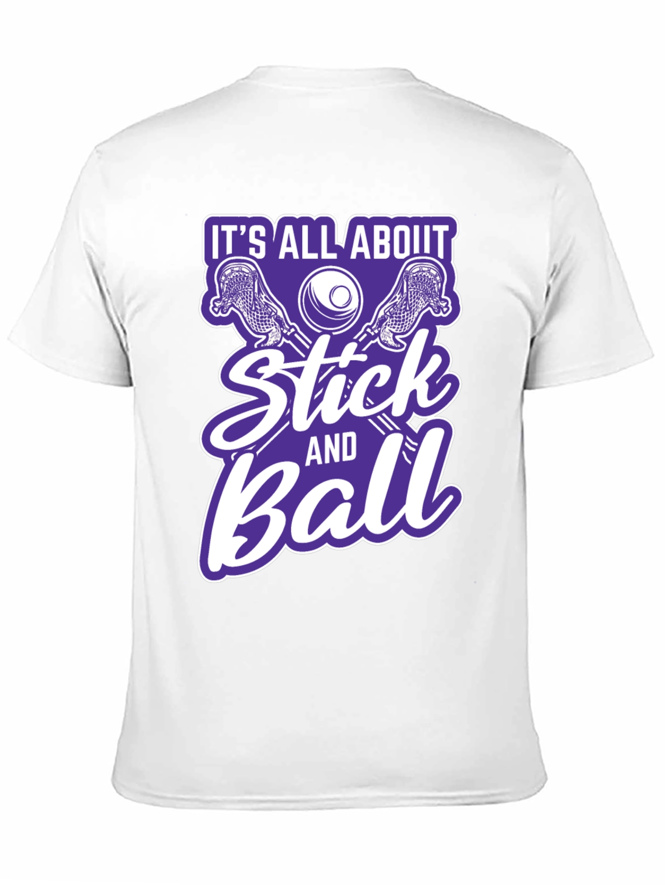 Lacrosse Stick and Ball Graphic T-Shirt