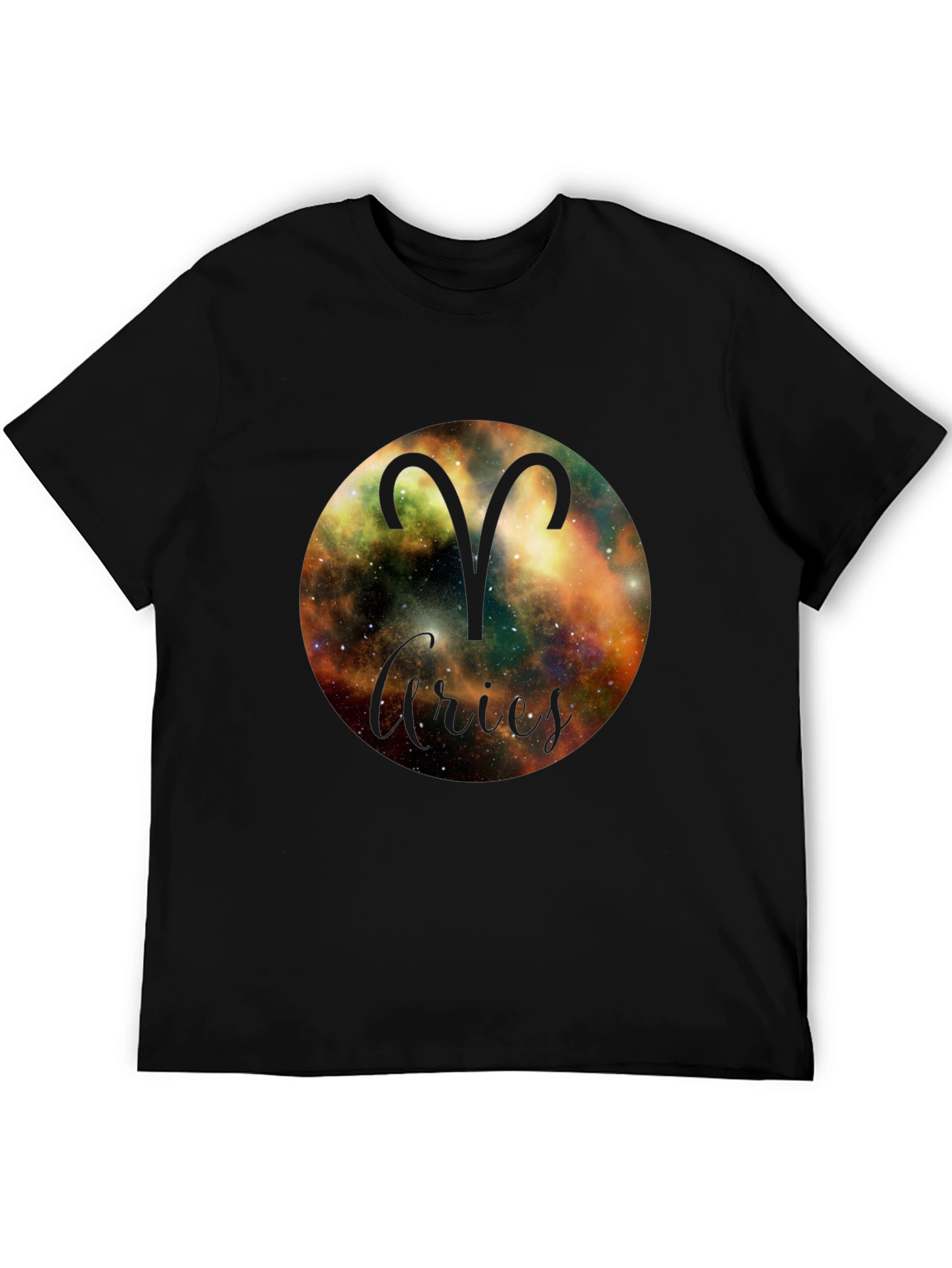 Aries Zodiac Black T-Shirt