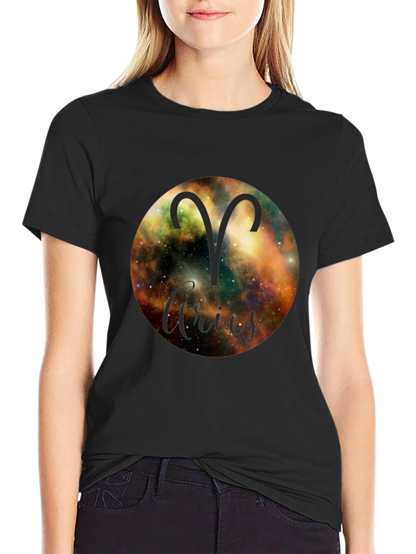 Aries Zodiac Black T-Shirt